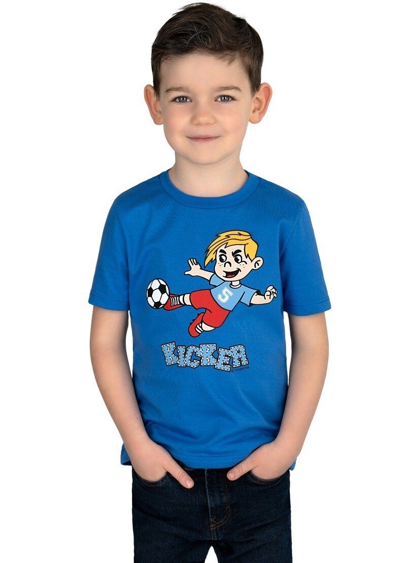 Trigema T-Shirt TRIGEMA T-Shirt Fußball-Raudi electric-blue