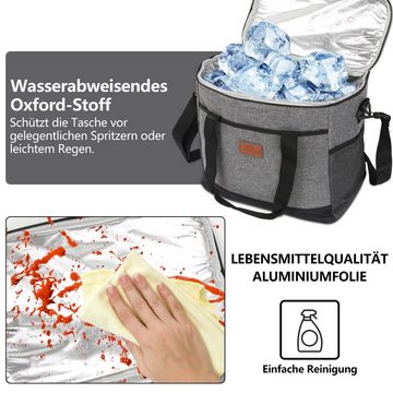 Clanmacy Picknickkorb Kühltasche Isotasche Isoliertasche Lebensmittel coolerbag Kühlbox