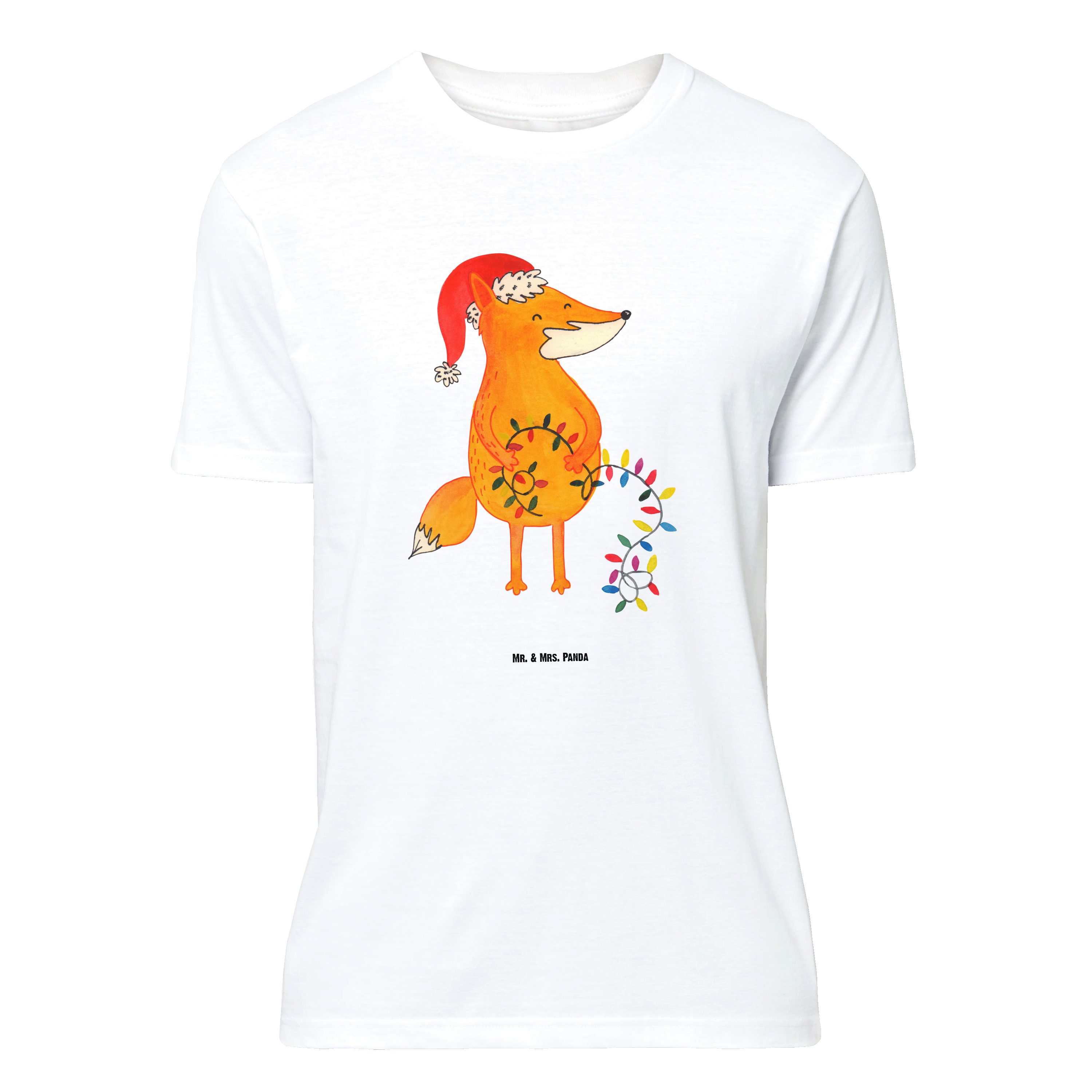 T-Shirt Fuchs Weihnachten, Größe XL T-Shirt, Weiß, Geschenk Weihnachten, Wint