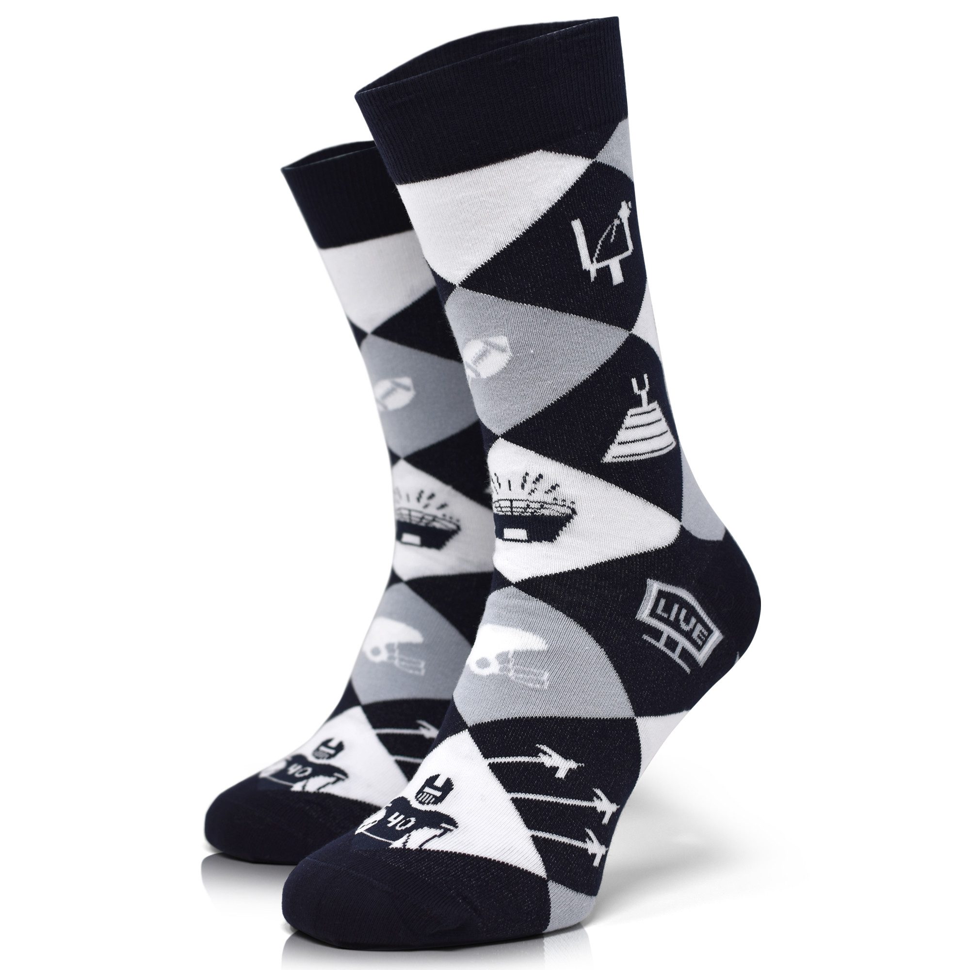 40YARDS Socken American Football Icons Socken günstig online kaufen