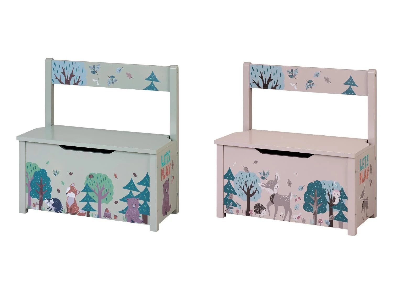 Livarno home Truhenbank Spielzeugtruhe mit Stauraum & Sicherheitsschließfunktion, 60 kg belastbar & robust & viel Stauraum