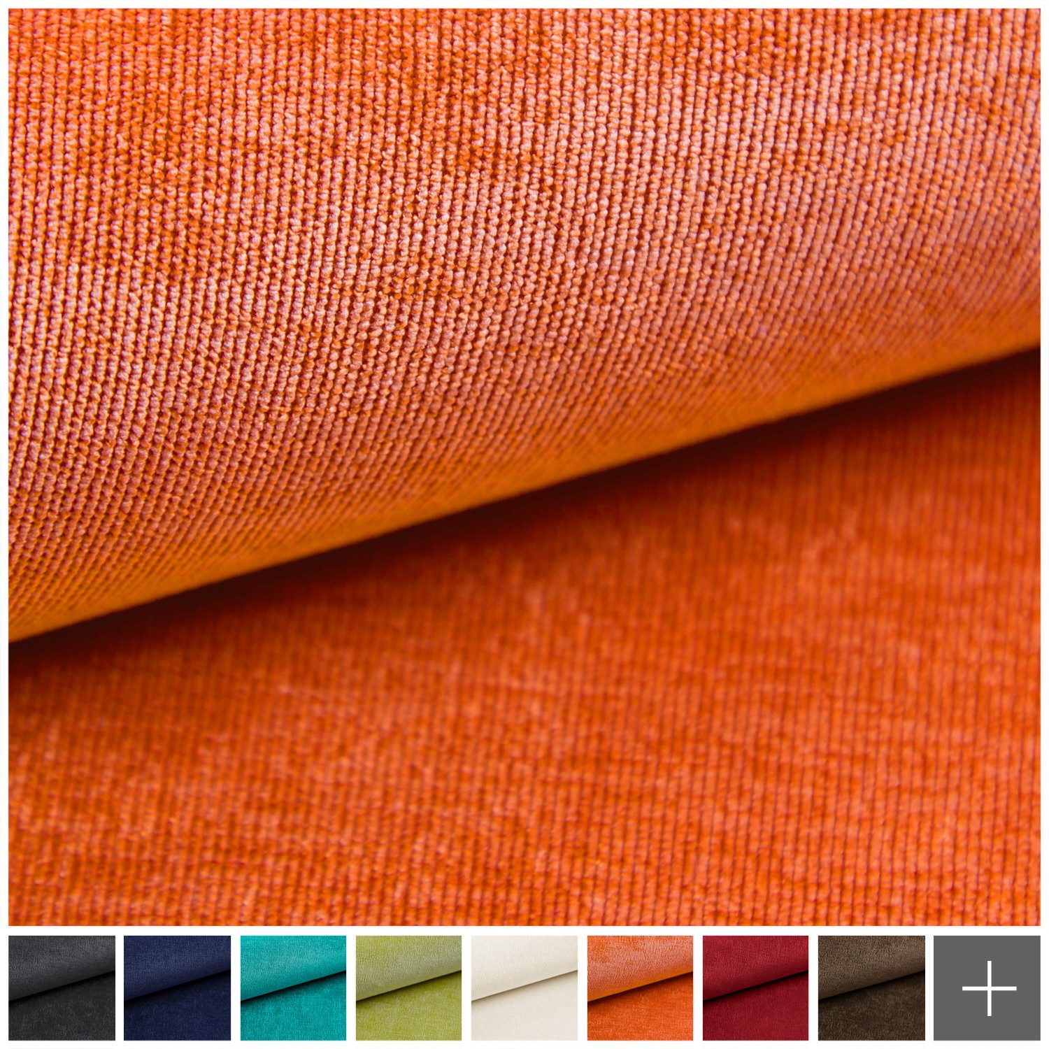 novely® Stoff ISSUM - Samtweicher Chenille-Möbelstoff - Sehr Robuster Polsterstoff, Samtweich, Robust, Pflegeleicht, Meterware, 1lfm – Bild 3 von 5