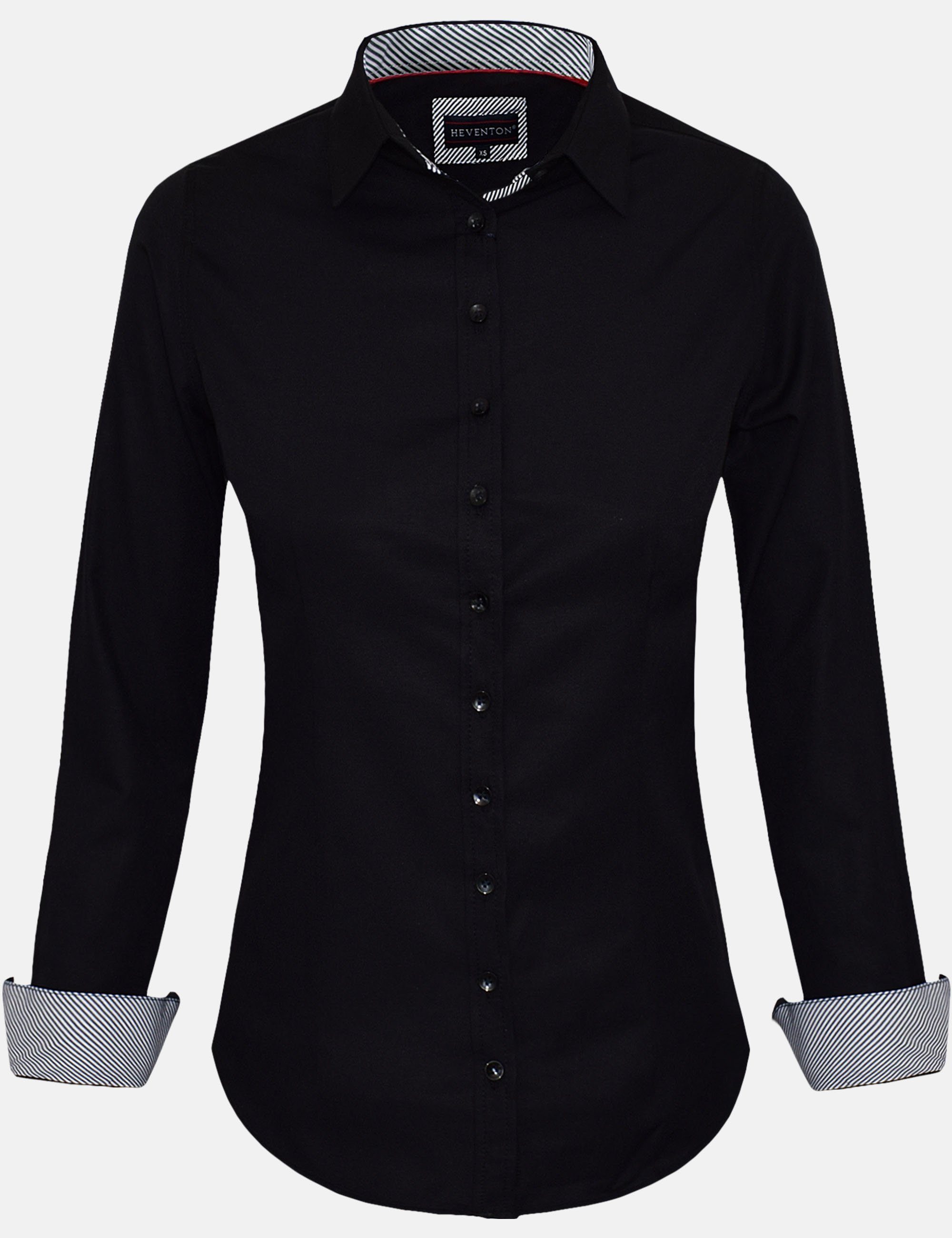 HEVENTON Hemdbluse aus reiner Baumwolle
