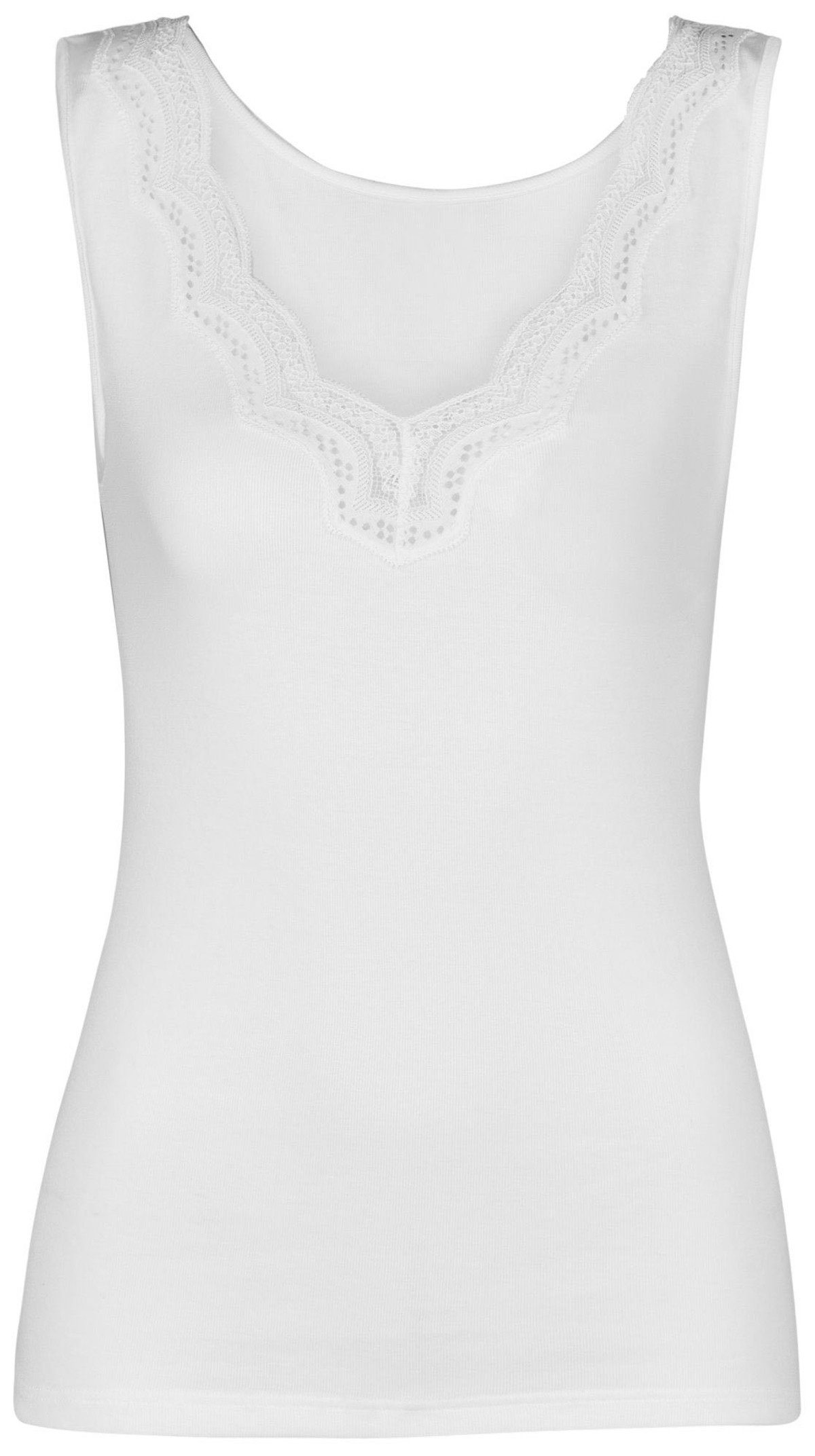 Unterhemd Damen Unterhemd mit Spitze