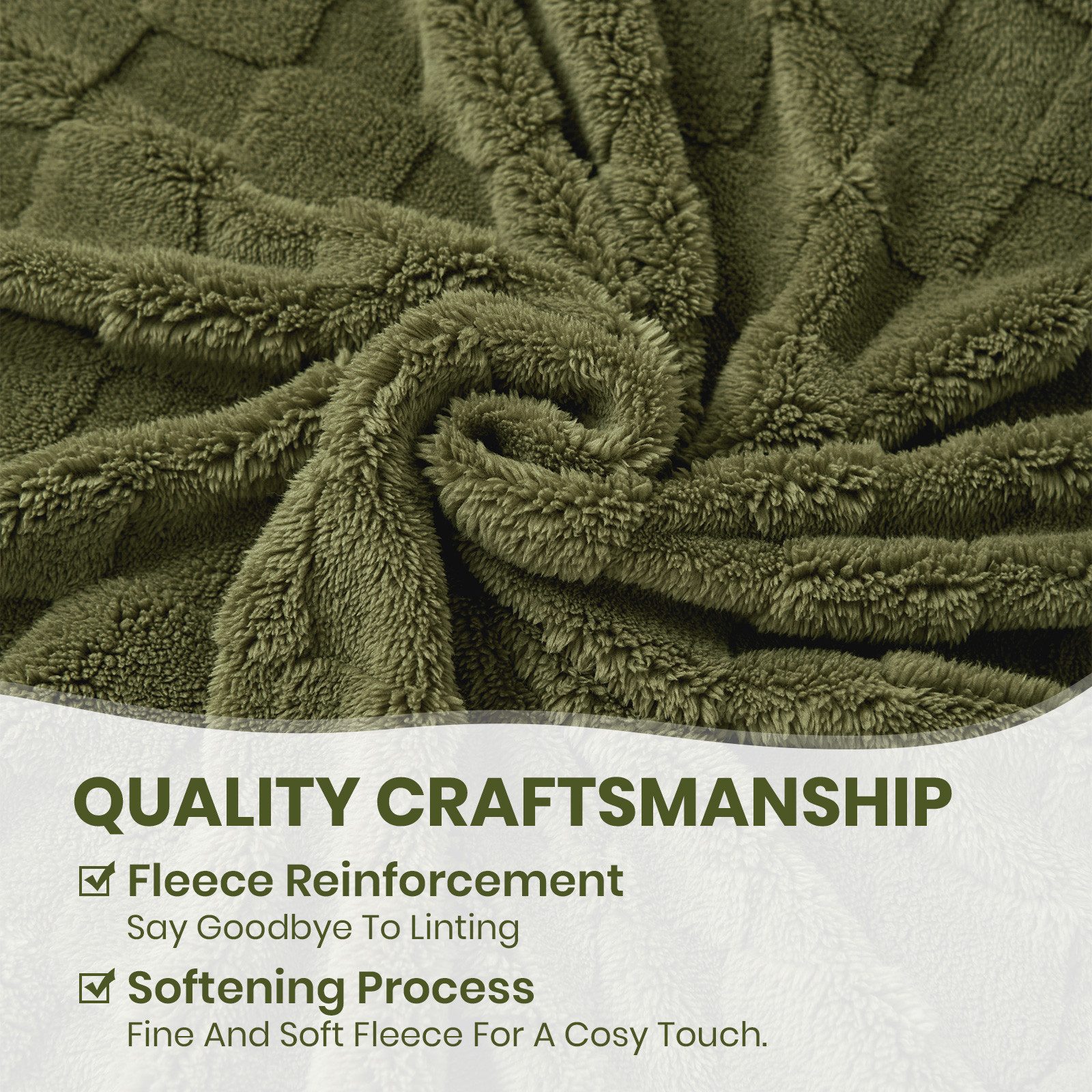 Good Nite Tagesdecke Gemütliche Fleecedecke - flauschig & kariert für alle günstig online kaufen