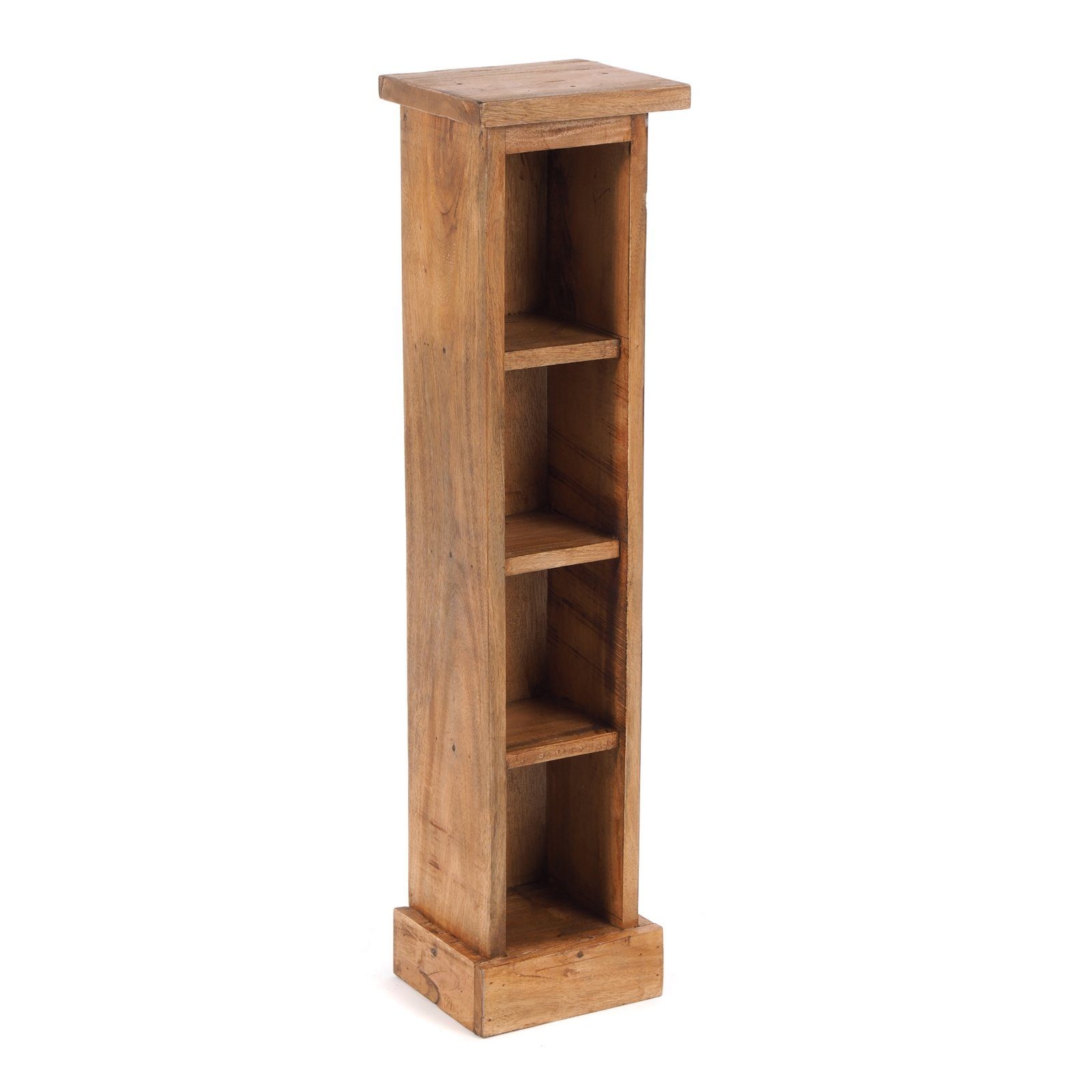 DESIGN DELIGHTS CD-Regal HOLZ CD REGAL "CD TOWER", 76cm(H), Holzregal, CD Rack mit 4 Fächern 08 honigfarben gewachst