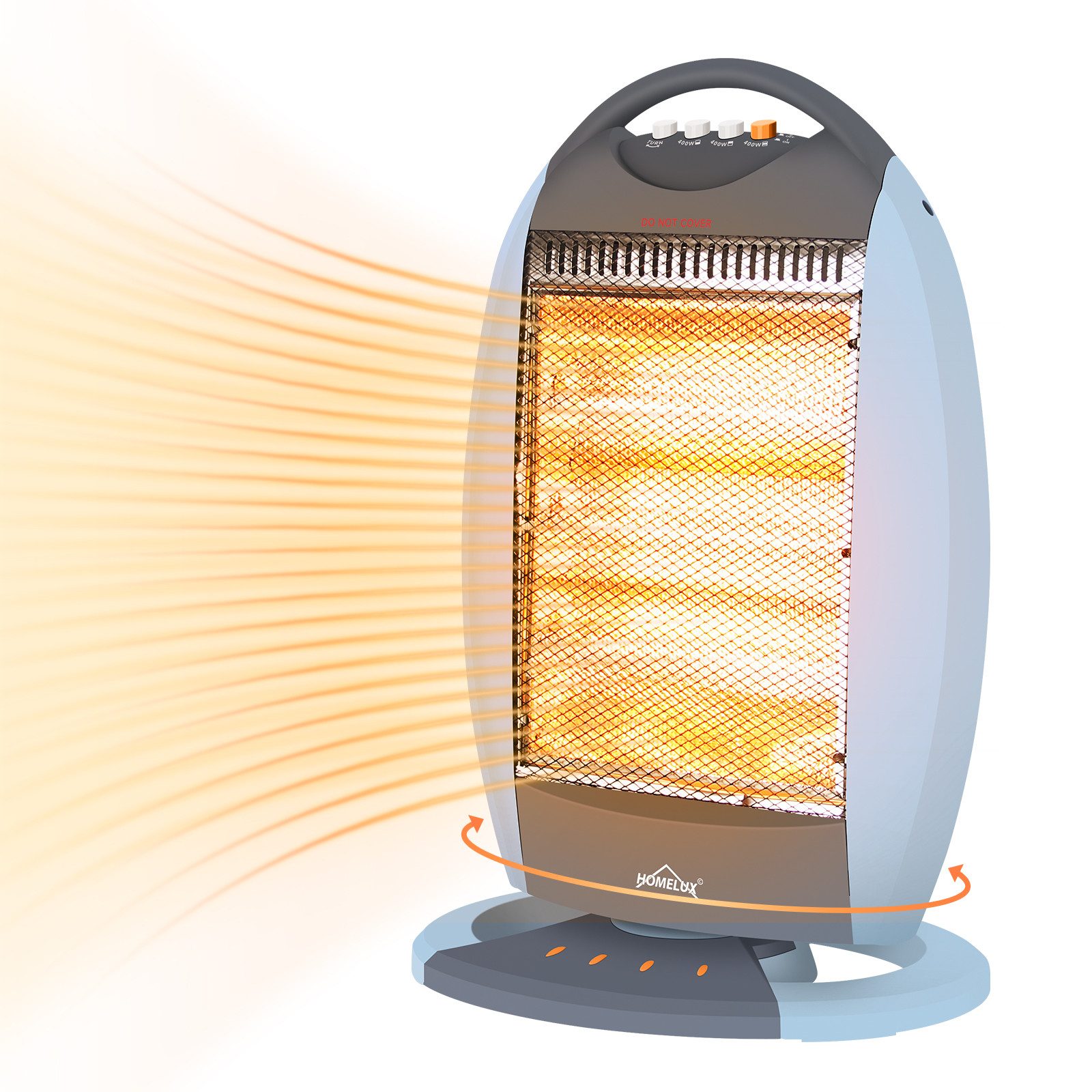 HOMELUX Heizlüfter 3 Heizstufen Halogen Heizgerät, Infrarot- Heizstrahler günstig online kaufen