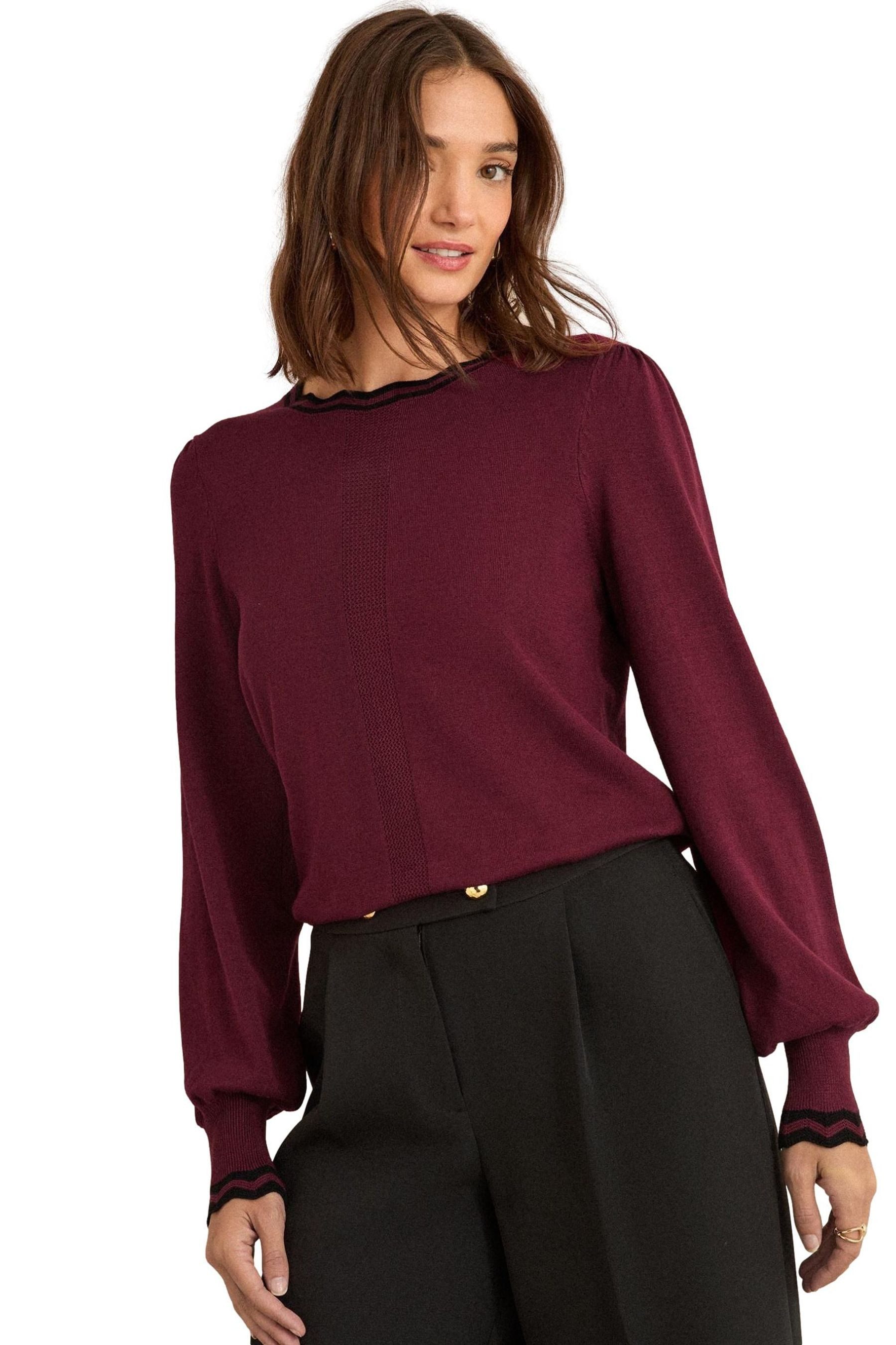 Love & Roses Strickpullover Love & Roses Strickpullover mit Bogenkante Regu günstig online kaufen