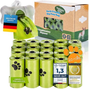 all Pets United Hunde-Geschirr Hundekotbeutel, Kompostierbare Kotbeutel, Biologisch abbaubare Hundebeutel