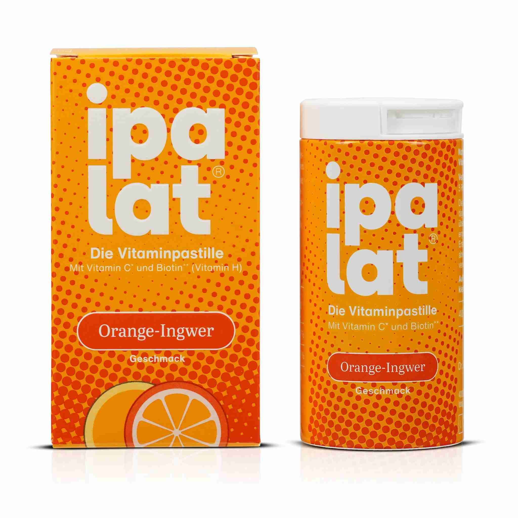 Dr. Pfleger Arzneimittel GmbH IPALAT Die Vitaminpastille Orange-Ingwer Tabletten