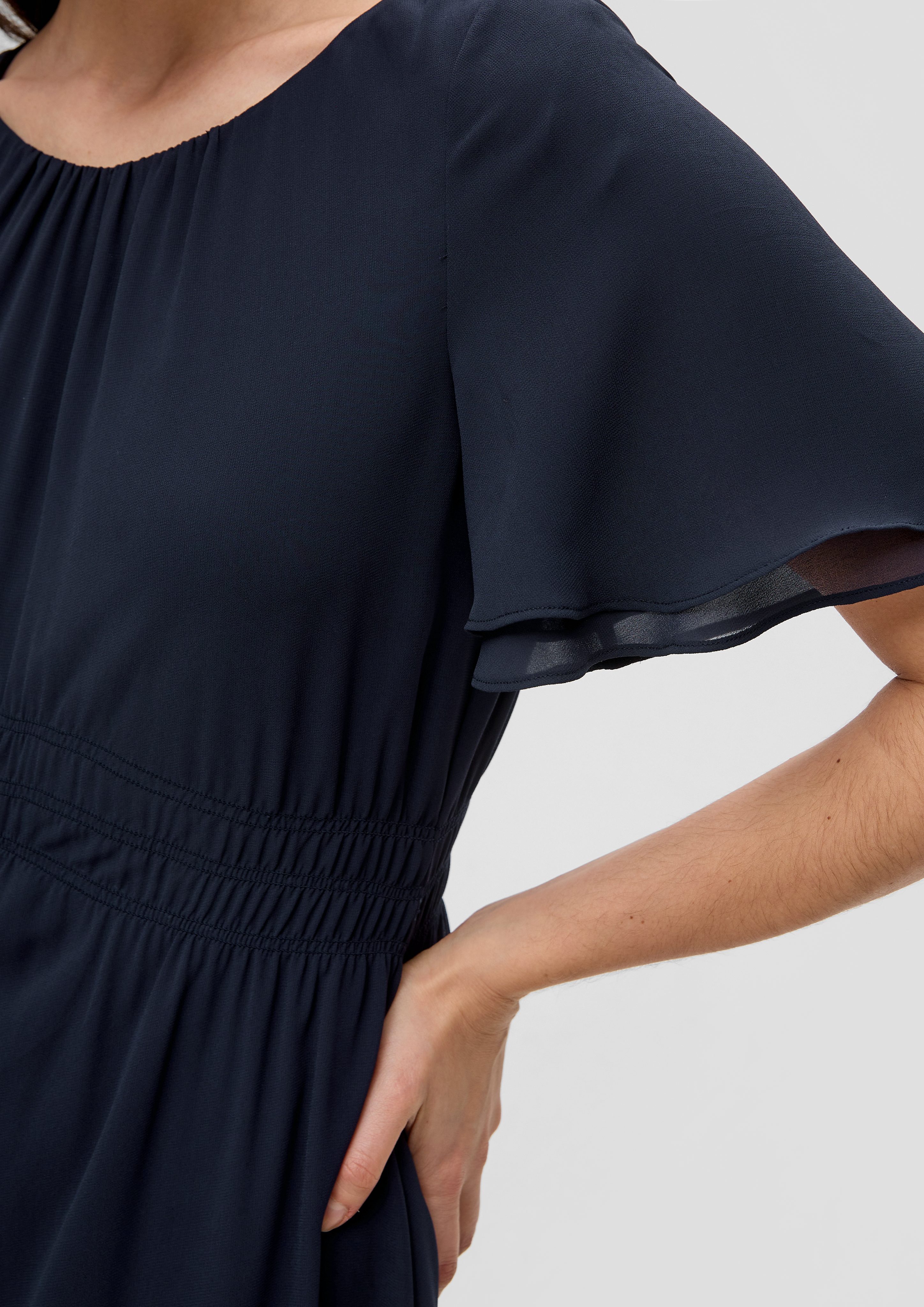s.Oliver BLACK LABEL Minikleid Chiffonkleid mit günstig online kaufen
