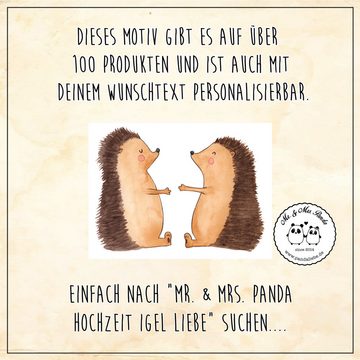 Mr. & Mrs. Panda Grußkarte Hochzeit Igel - Weiß - Geschenk, Ehe, Einladungskarte, Paar, Hochzeit, Matte Innenseite