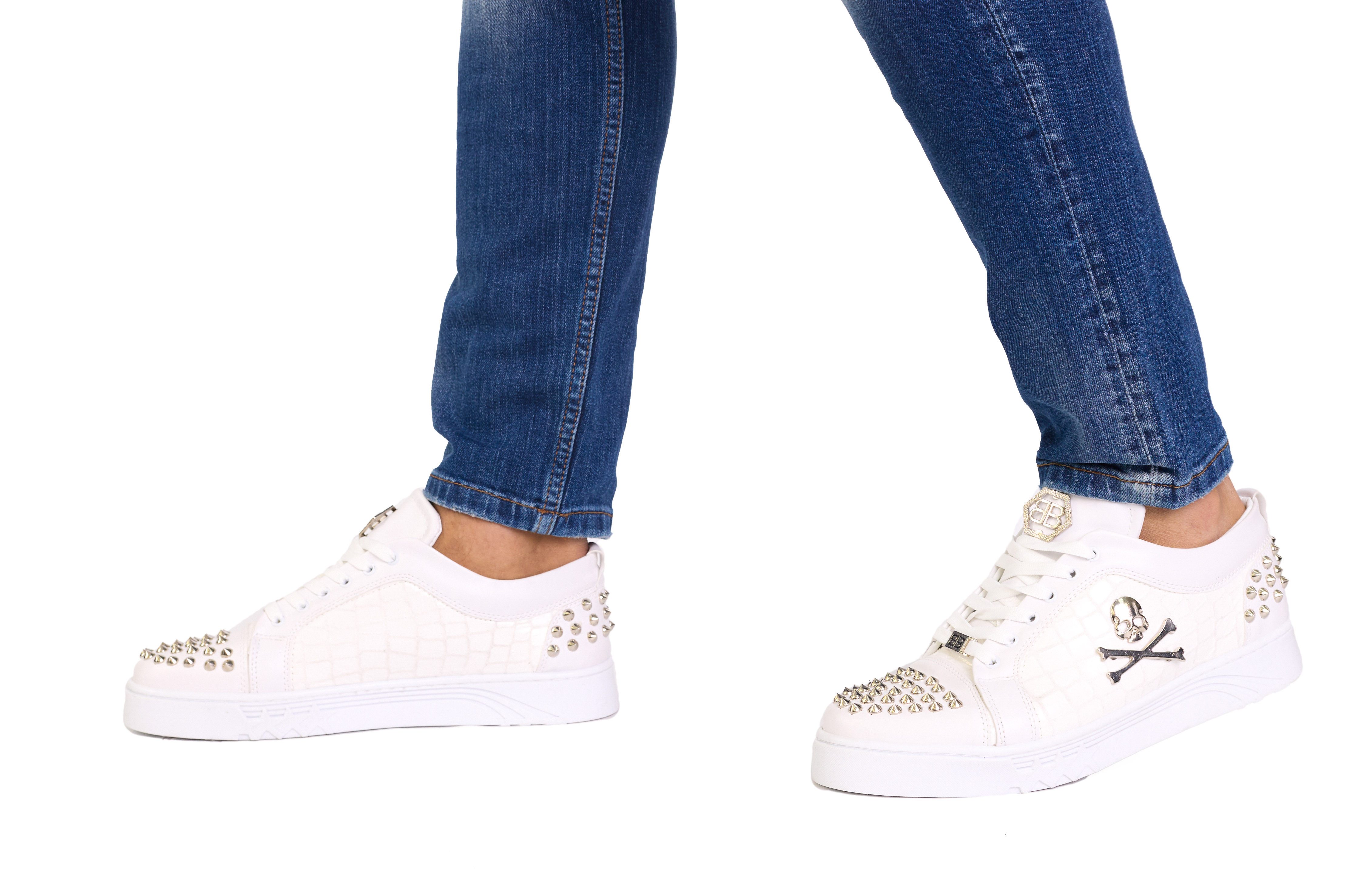 TAMBOGA Ausgefallener Designer Sneaker mit Totenkopf günstig online kaufen