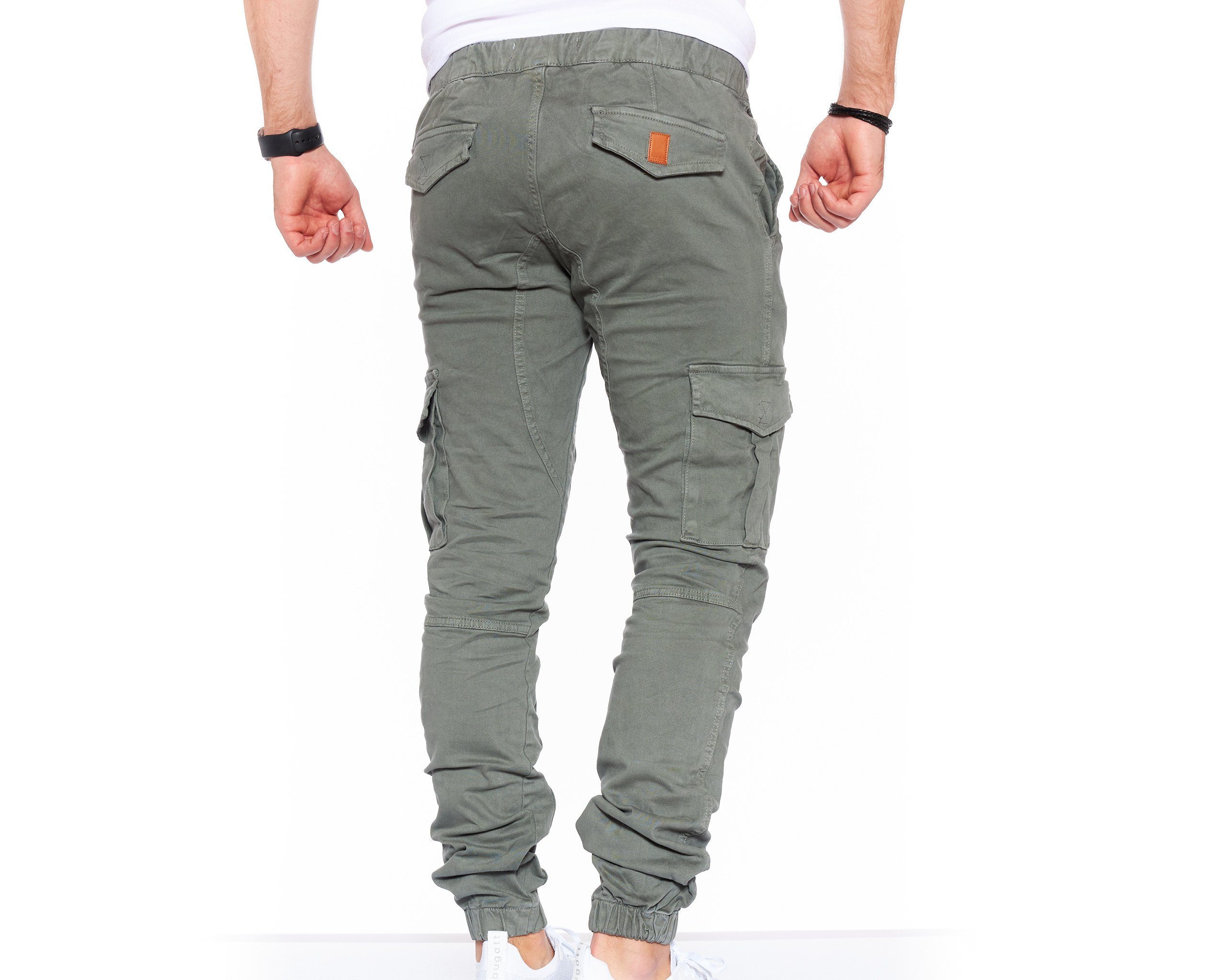 Olive Herren Cargohose Hose Cargohose Styleko Cargohose Styleko Chinohose 8001 männer Chino