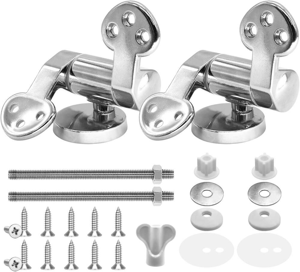FELIXLEO WC-Sitz Toilettensitz Scharnier Ersatzteile Absenkautomatik Zinklegierung Set (1-St)