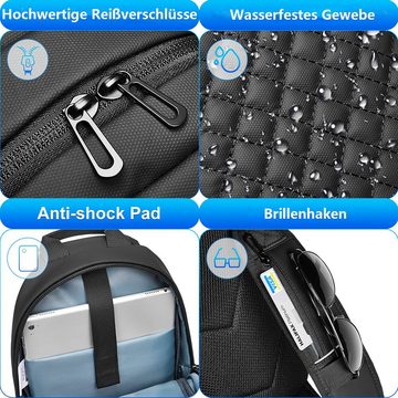 GelldG Umhängetasche Sling Bag mit USB Schultertasche wasserdicht Brusttasche Crossbody Bag