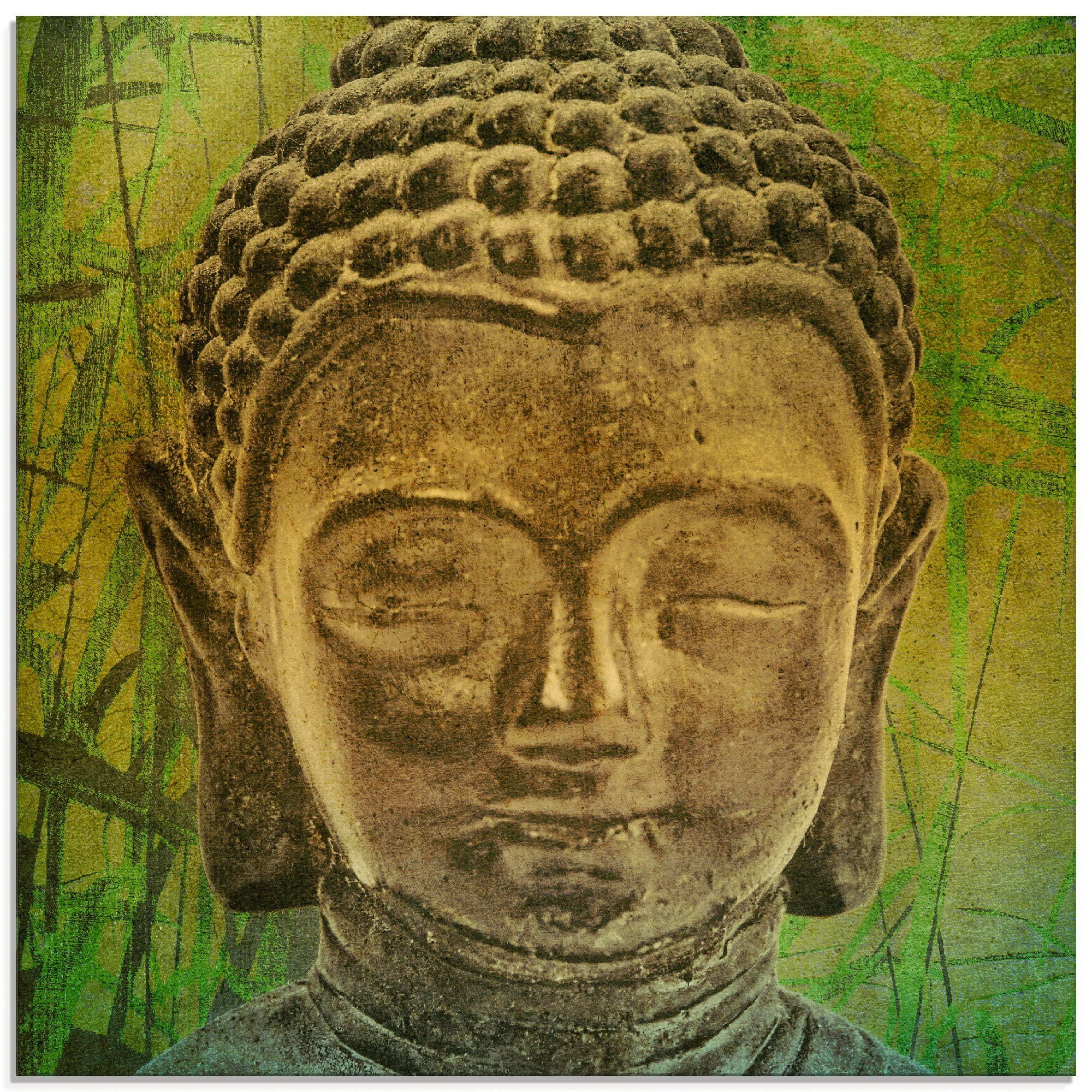 Artland Glasbild Buddha II, Religion (1 St), in verschiedenen Größen
