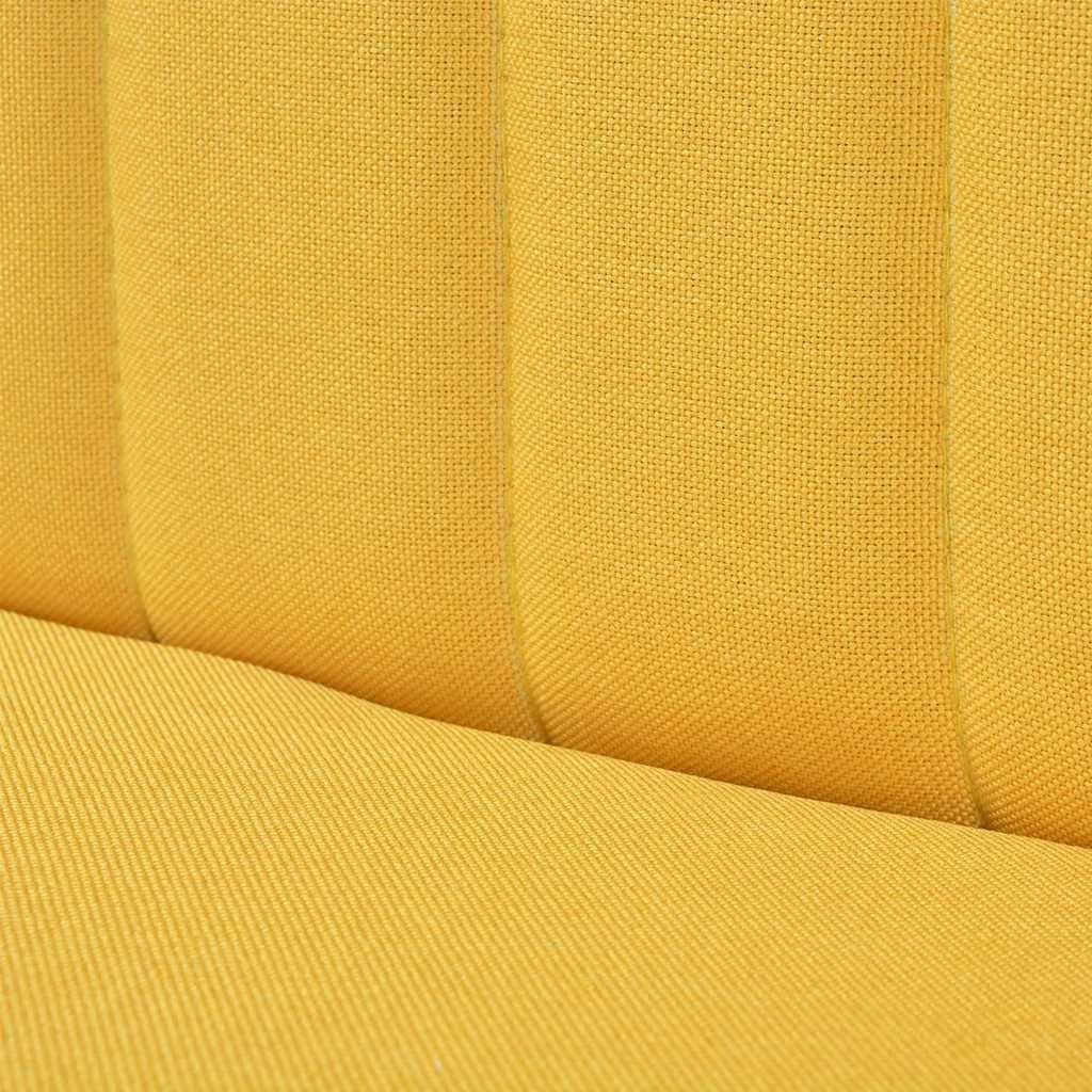 vidaXL Sofa Sofa Stoff 117x55,5x77 Gelb