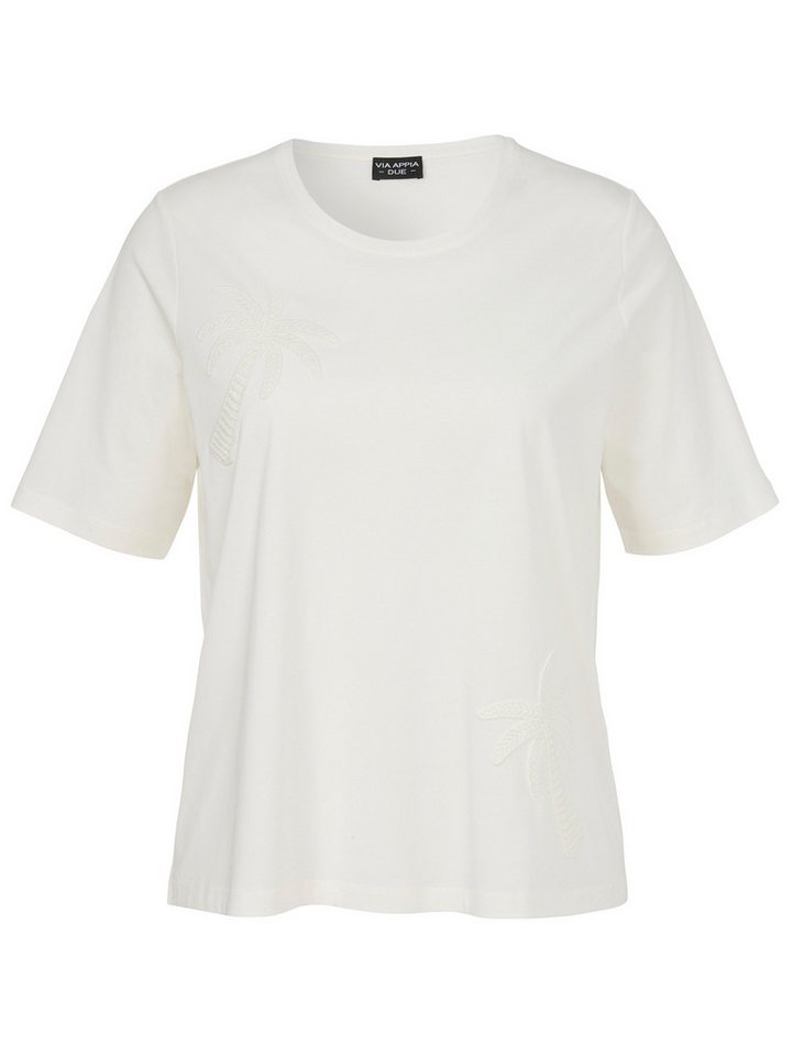 VIA APPIA T-Shirt T-Shirt Rundhals 1/2 Arm Schmuck