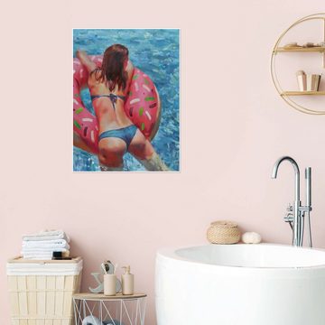 Posterlounge Poster Nelina Trubach-Moshnikova, Pool Donut, Badezimmer Malerei