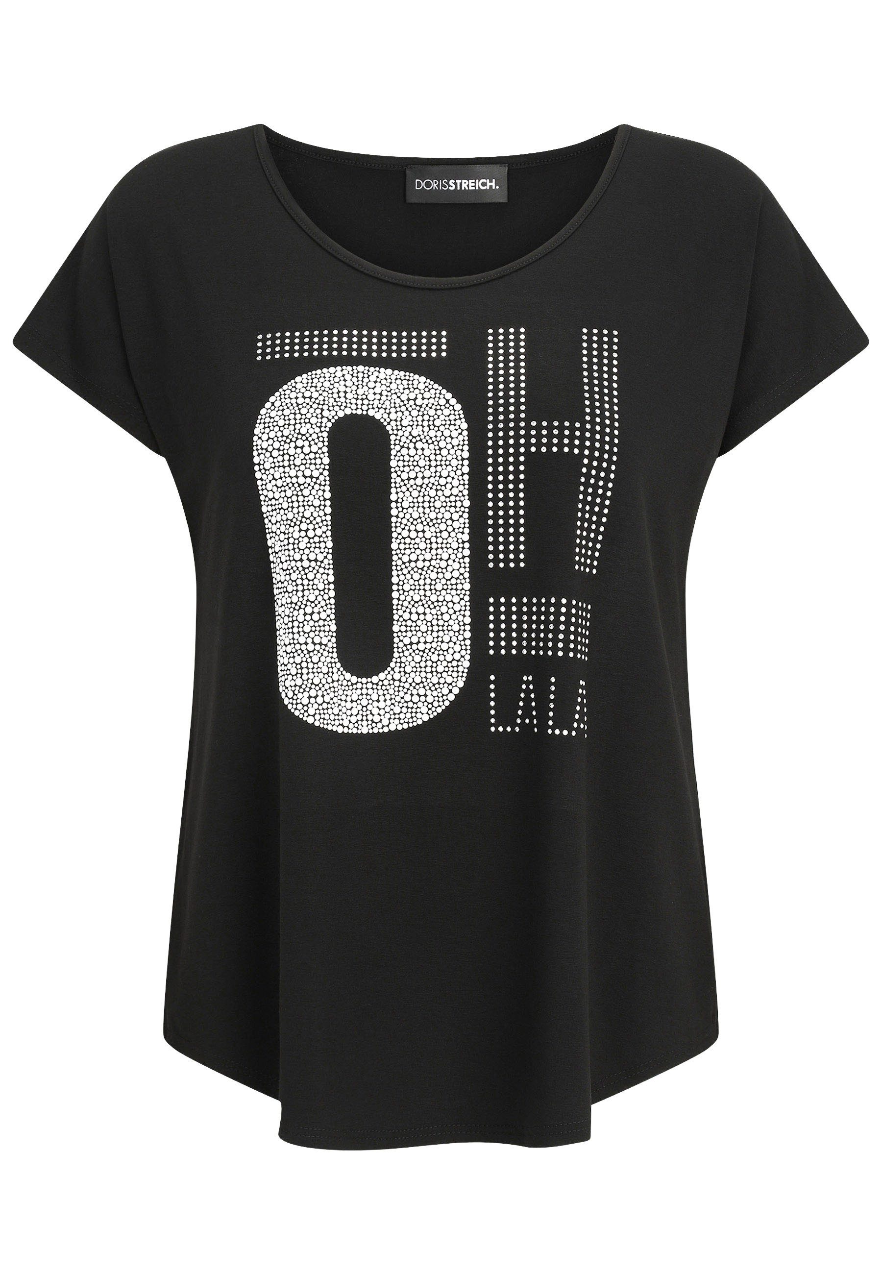 Doris Streich T-Shirt mit Plättchen- Motiv