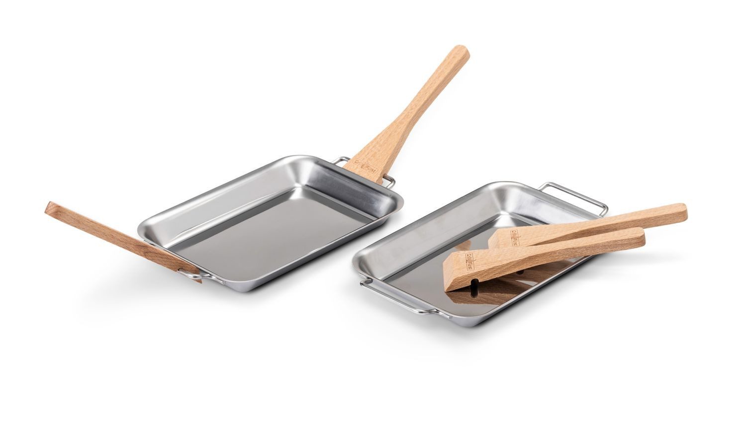 Grillschale Grillfürst Grillpfännchen 2er Set mit Schabern