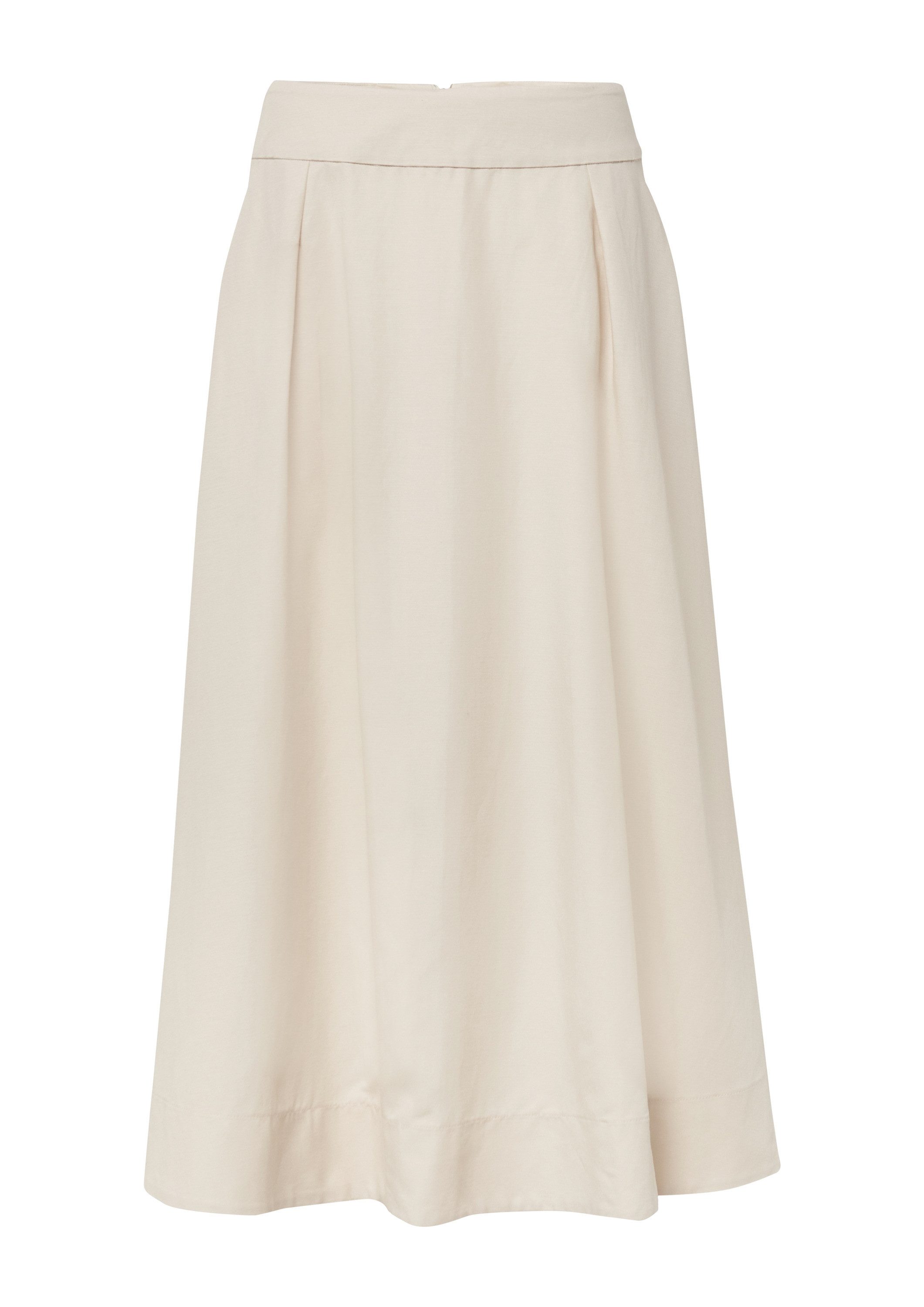 comma Midirock Rock Ausgestellter Midirock aus Leinenmix, comma x Füsun Lin günstig online kaufen