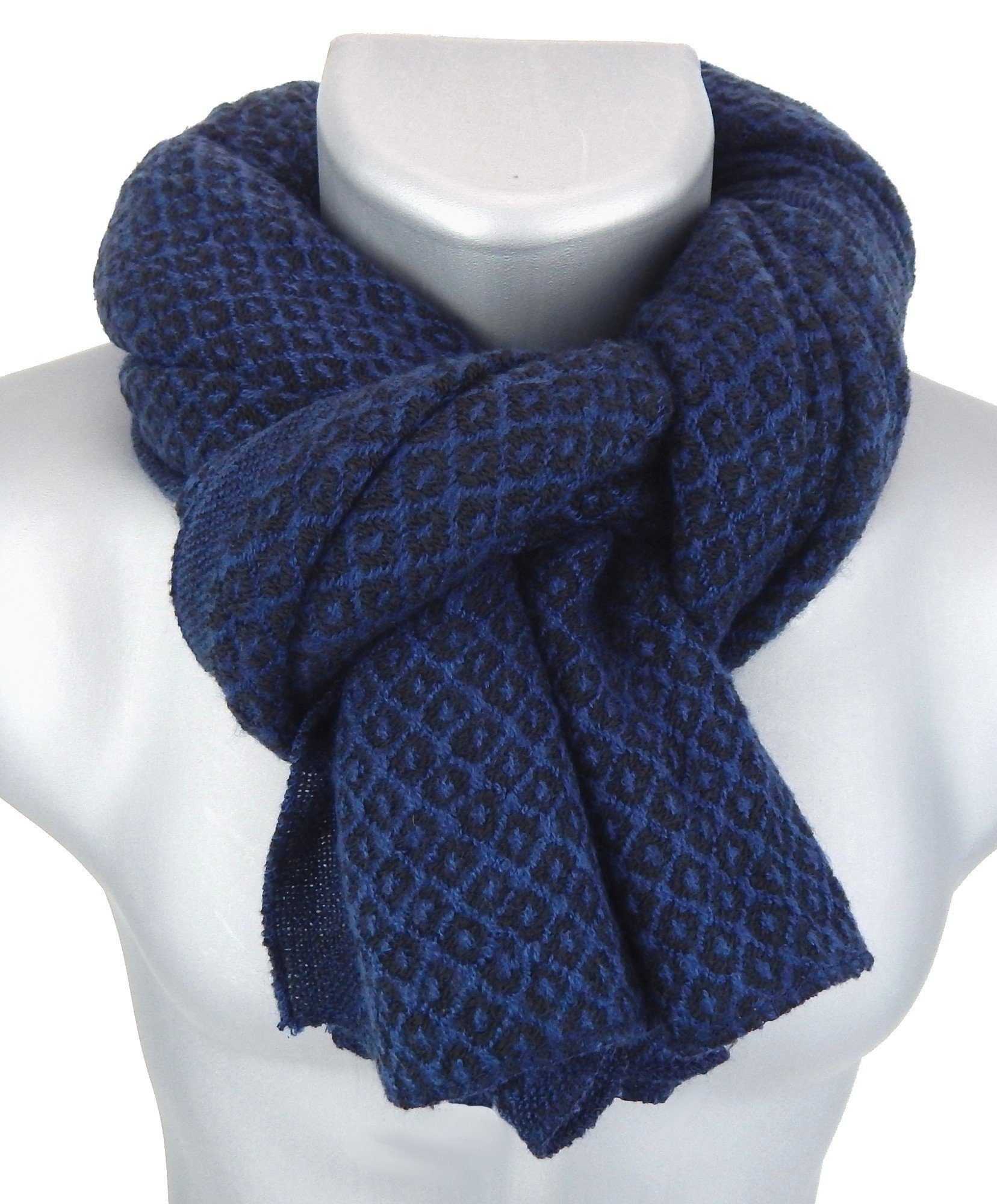 Ella Jonte Modeschal, blau schwarz weicher Schal Herbst Winterschal günstig online kaufen