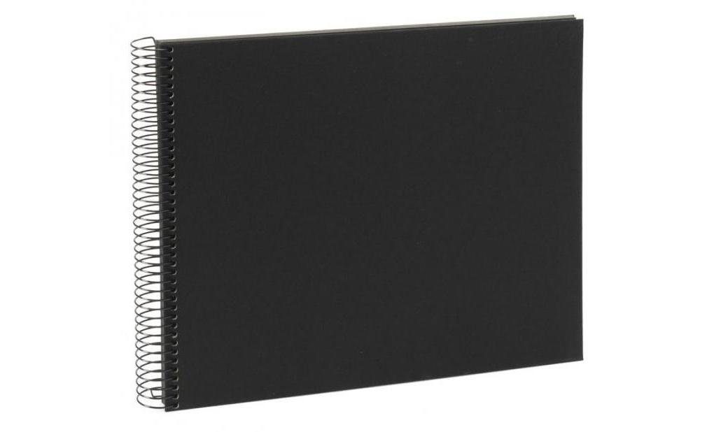 Goldbuch Fotoalbum Spiralalbum Schwarz 25 997 schwarze Seiten 34x30cm