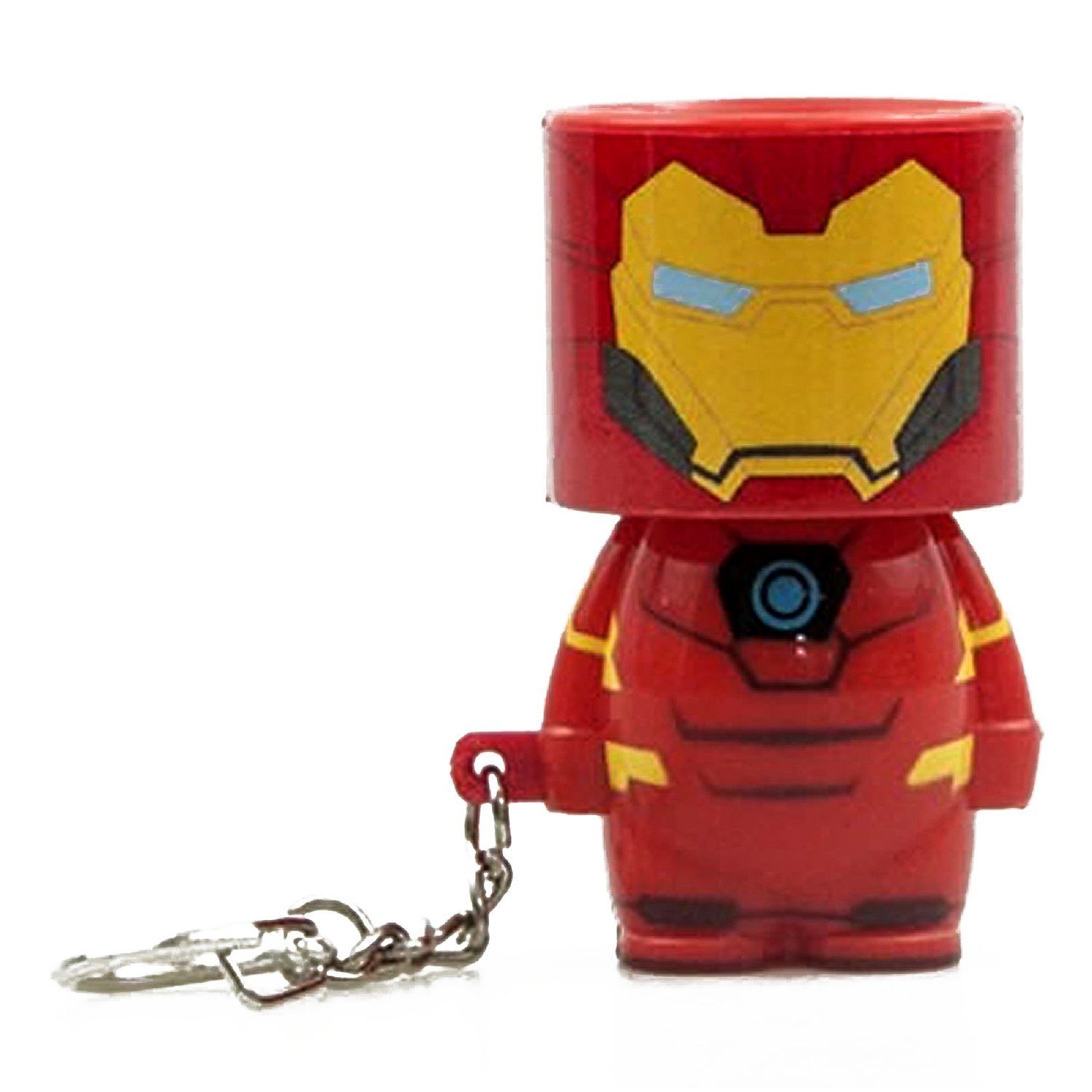 MARVEL Schlüsselanhänger Marvel Clip On Schlüssel anhänger Iron Man mit LED
