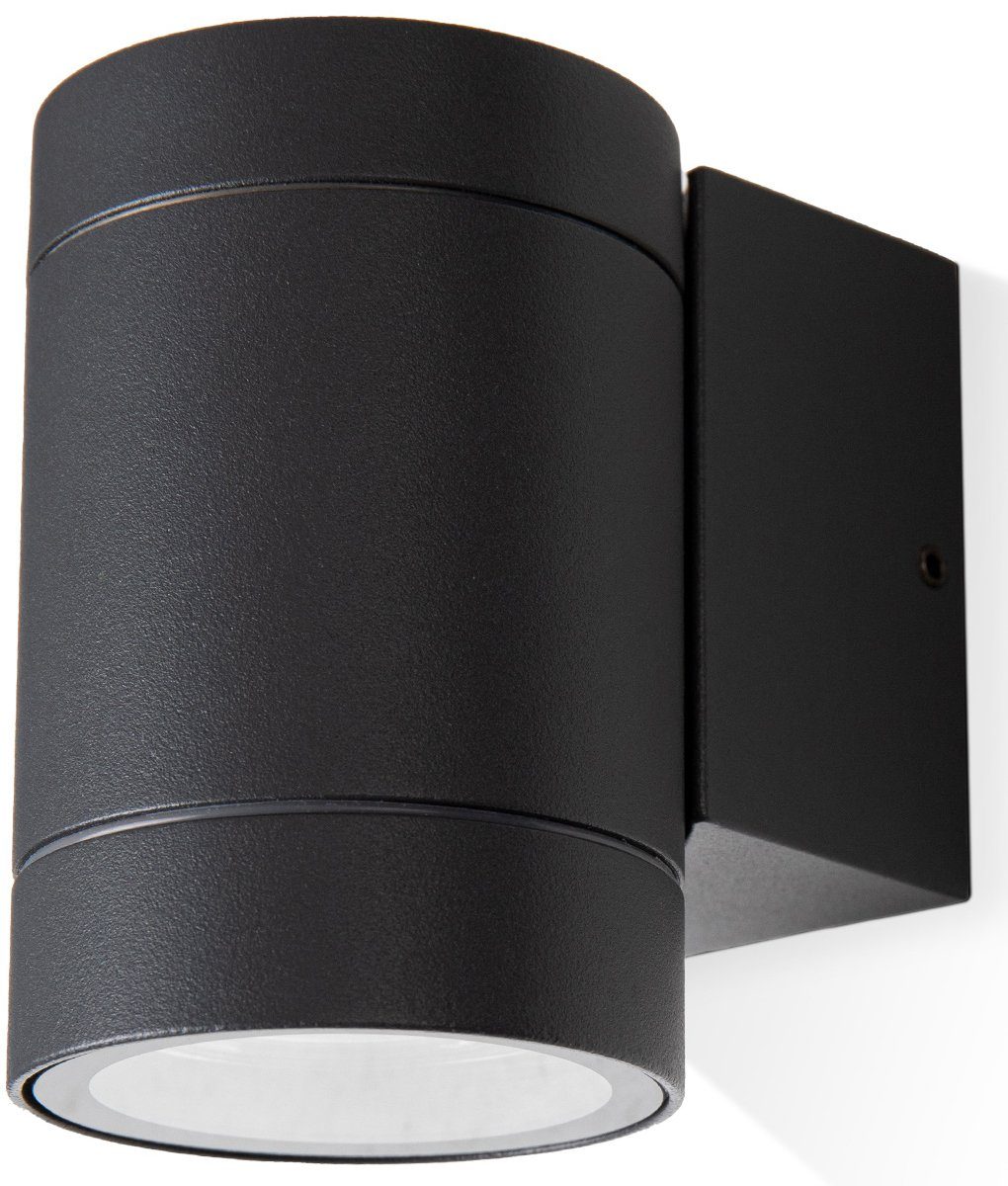 Paco Home Wandleuchte LUSIWA, ohne Leuchtmittel, In & Outdoor GU10 Aussenlampe Garten Hauswand Eingang Aluminium IP54