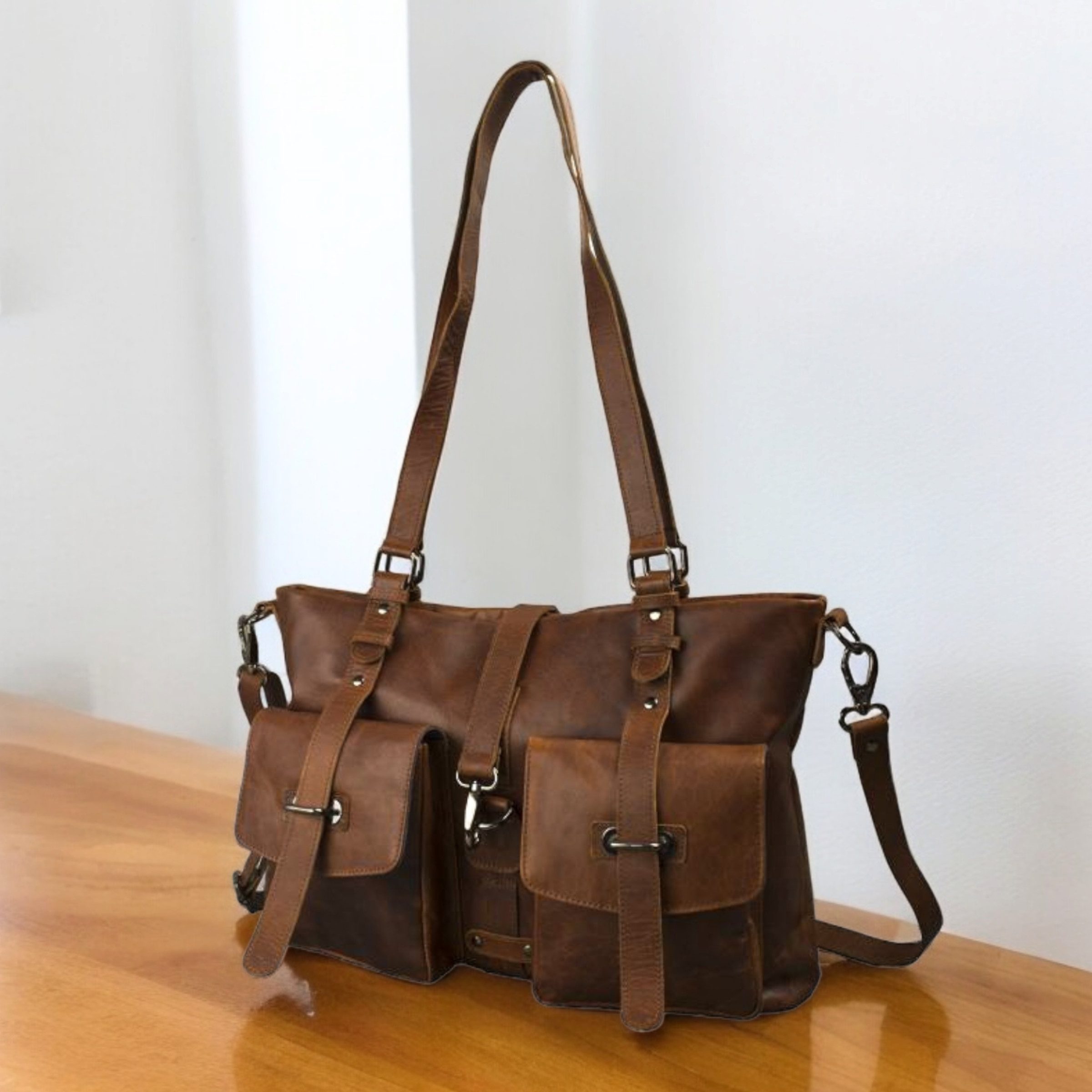 Ella Eisvogel Umhängetasche große Premium Umhängetasche aus echtem Büffelle günstig online kaufen