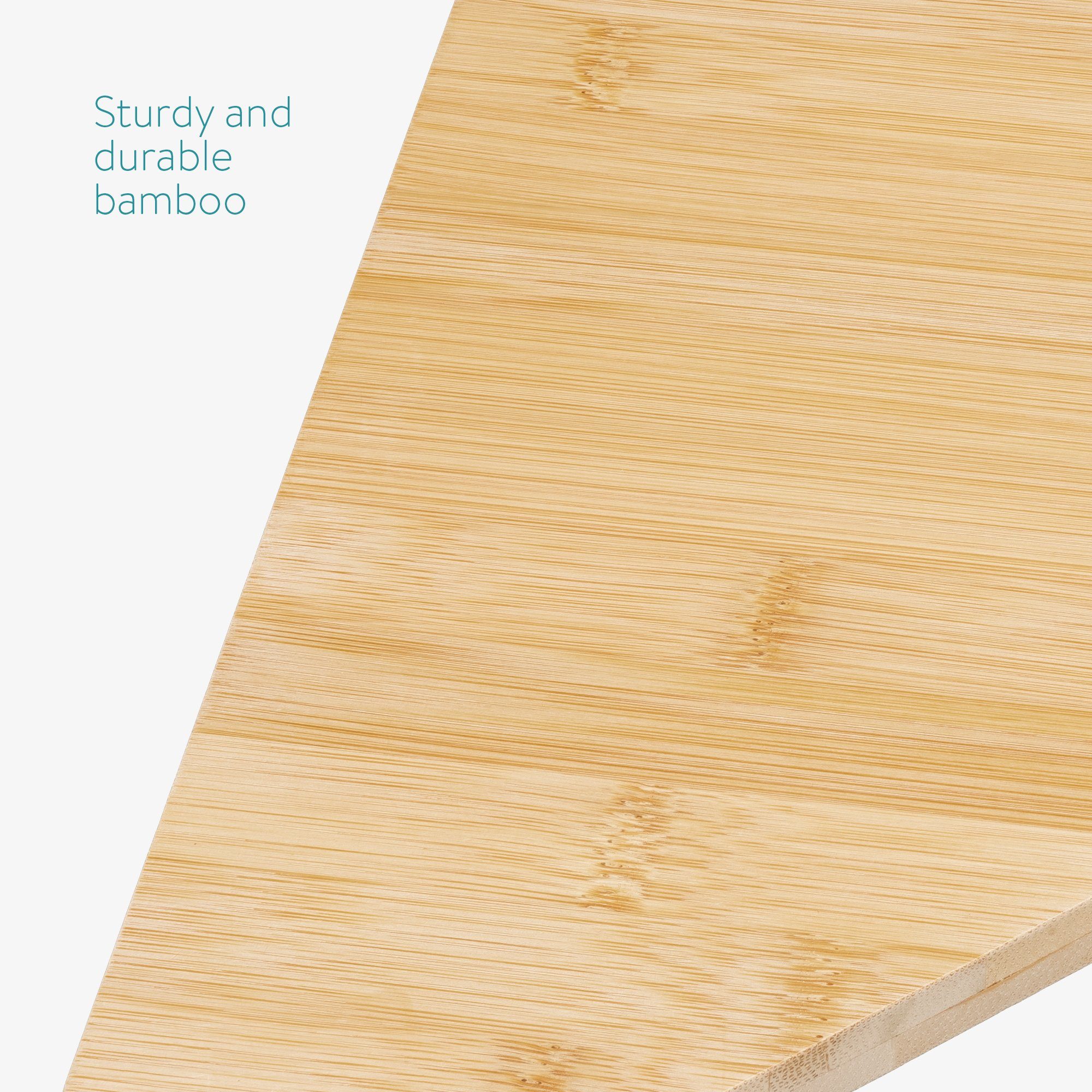 Bambus Holz Ebene stehend - 1 Regal - Kücheneckregal Schrank - Natur Büro für Küche - Navaris aus aus Eckregal, Organizer Eckregal Bad für Arbeitsplatte