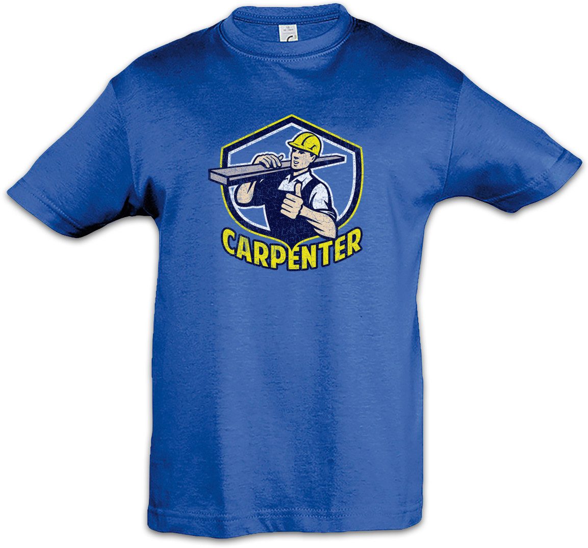 Print-Shirt Carpenter II Kinder T-Shirt Schreiner Meister Handwerk Schreinerei