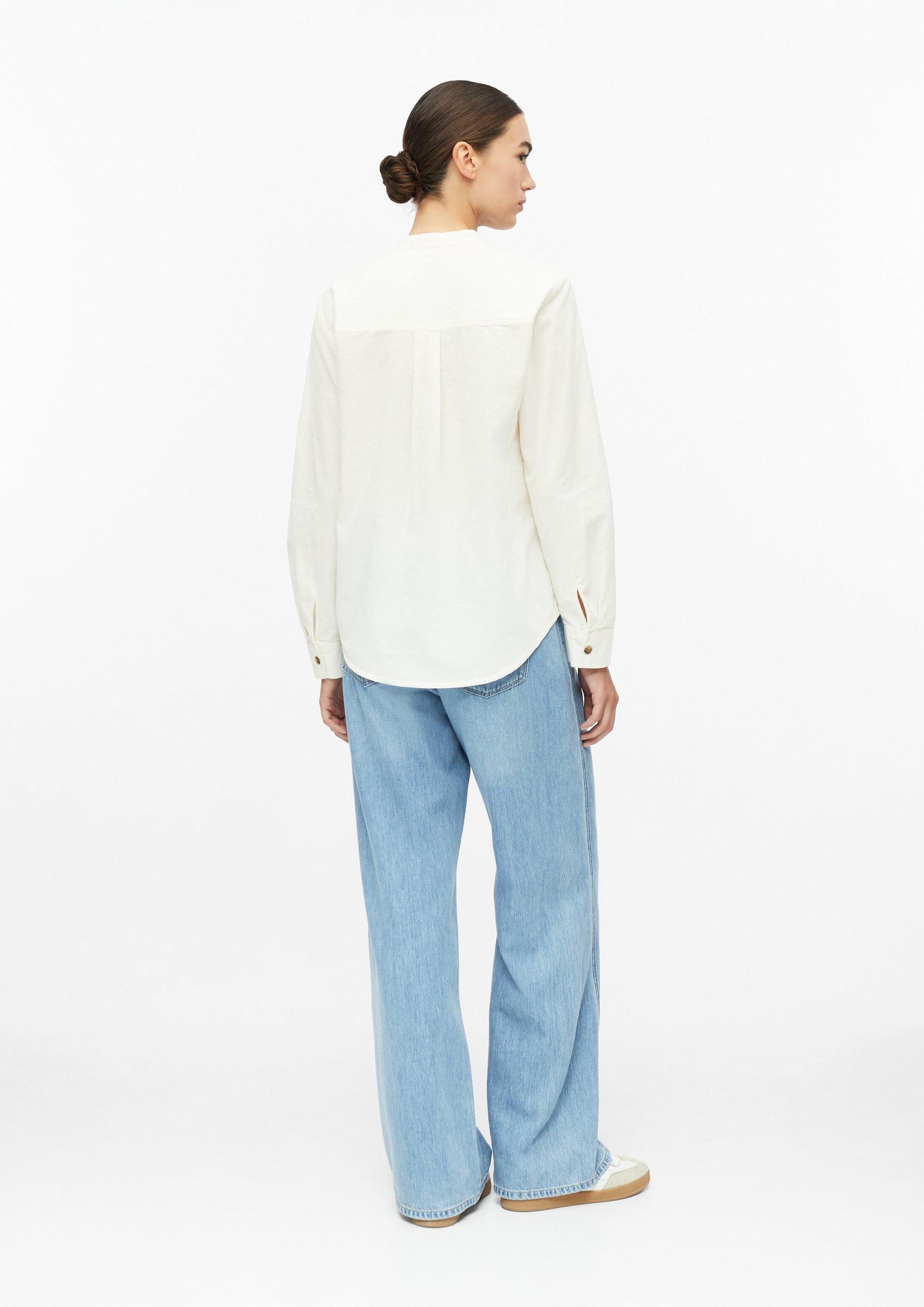 s.Oliver Langarmbluse Bluse Feincord-Bluse mit Stehkragen – Bild 3 von 5