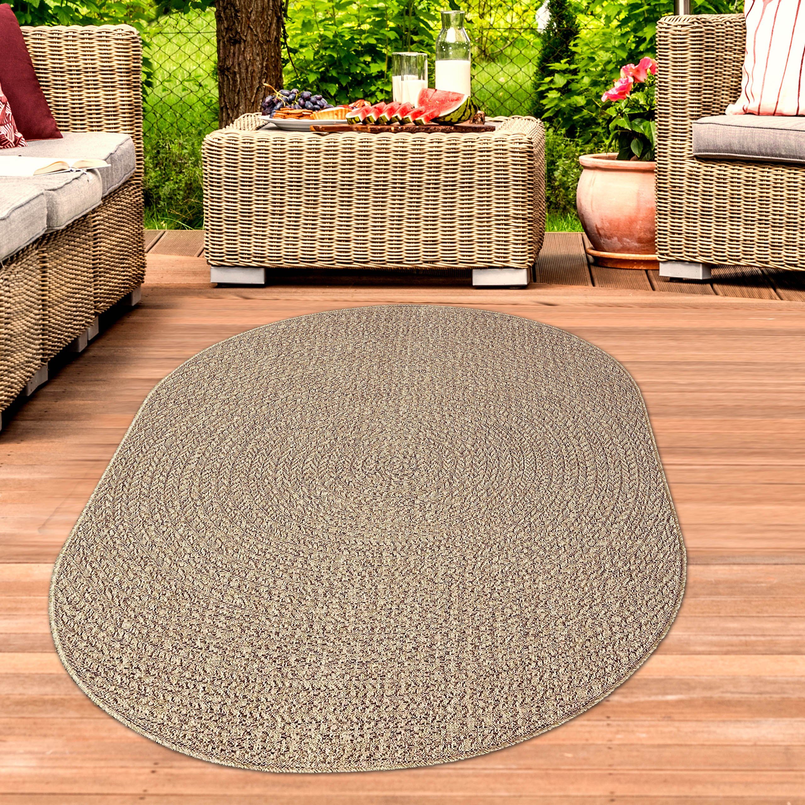TeppichHome24 Outdoorteppich Outdoorteppich in Sisal-Optik für günstig online kaufen