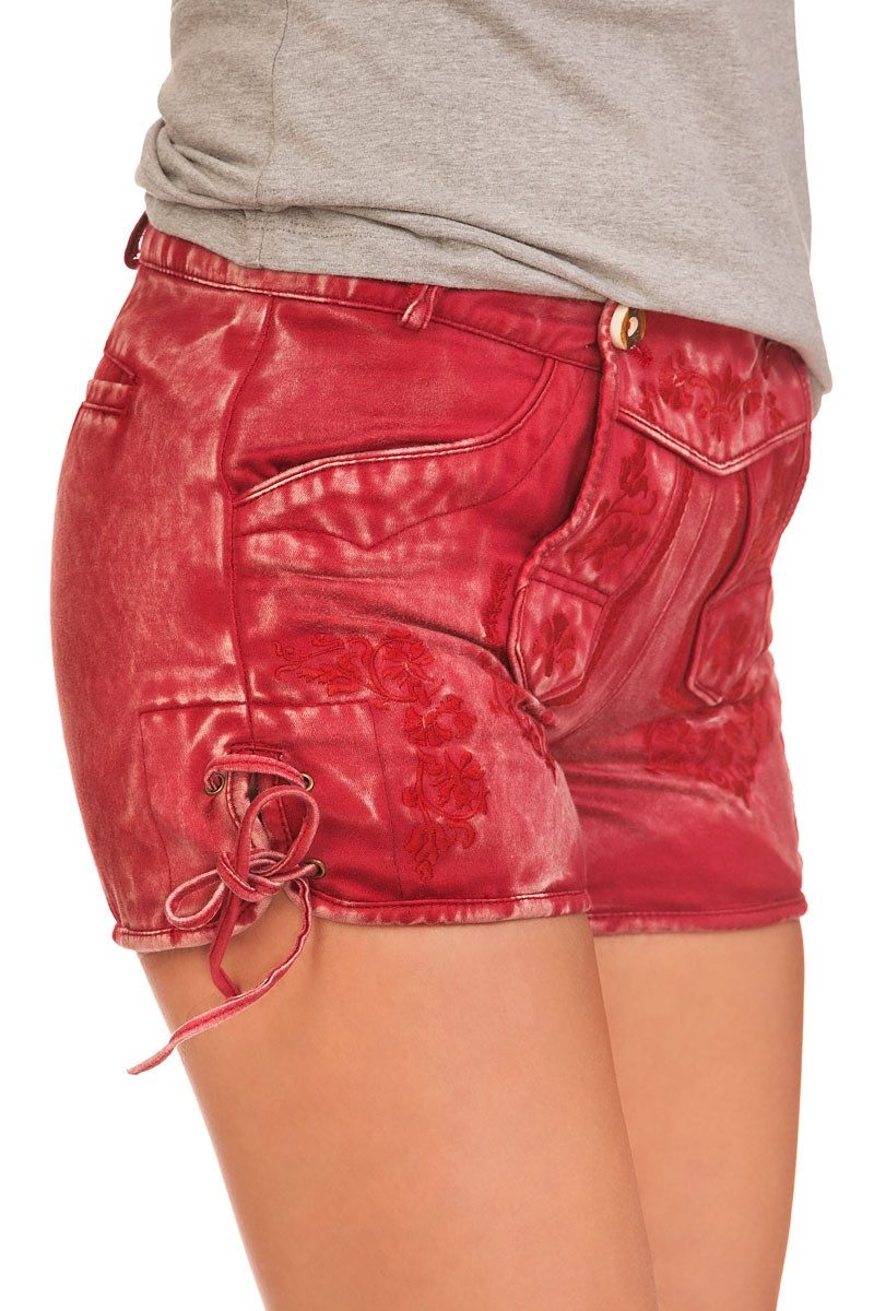 MarJo Trachtenjeans Trachtenjeans Damen - TULIA - rot