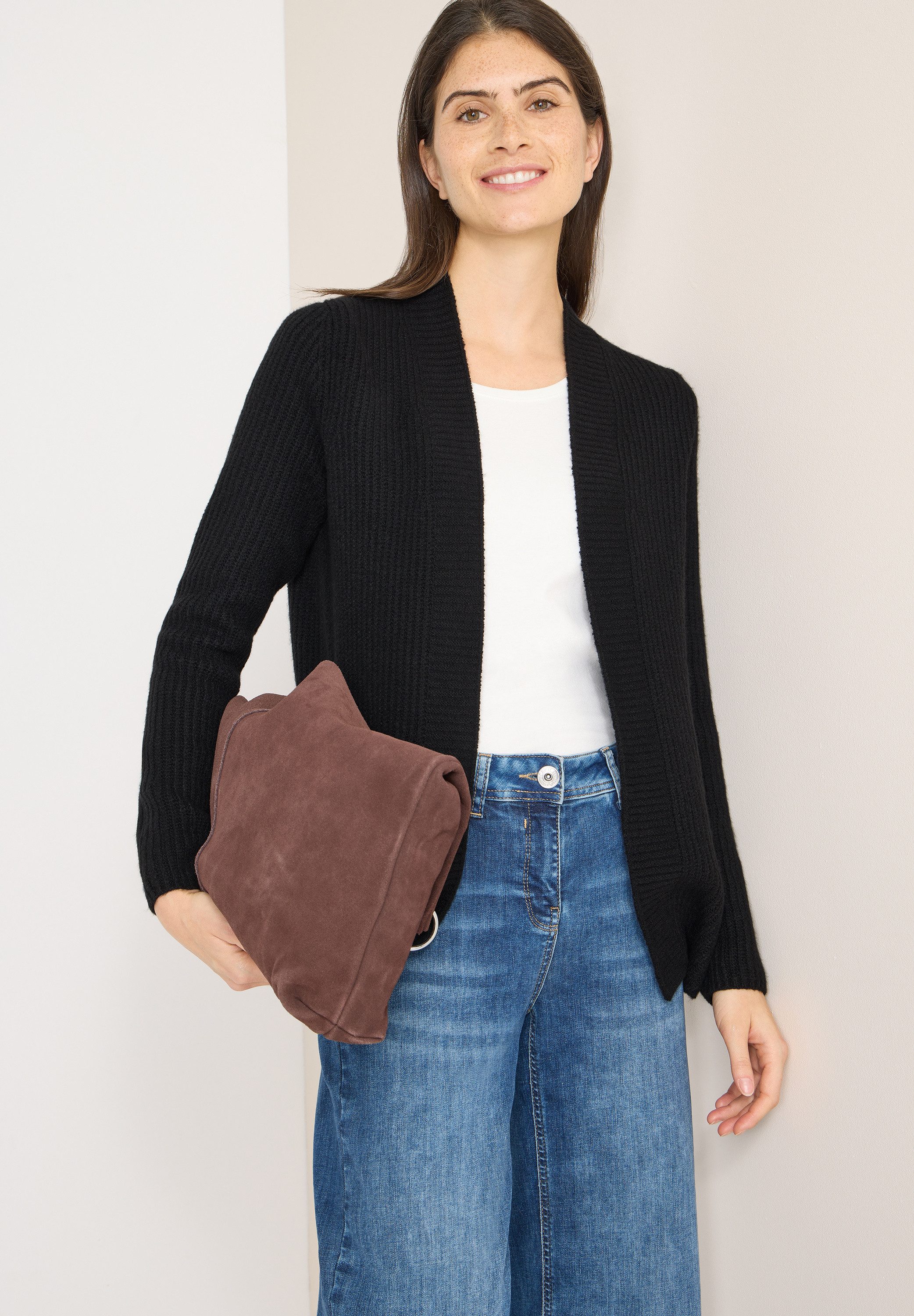 CECIL Cardigan Strickjacke offen und ohne Verschluss günstig online kaufen