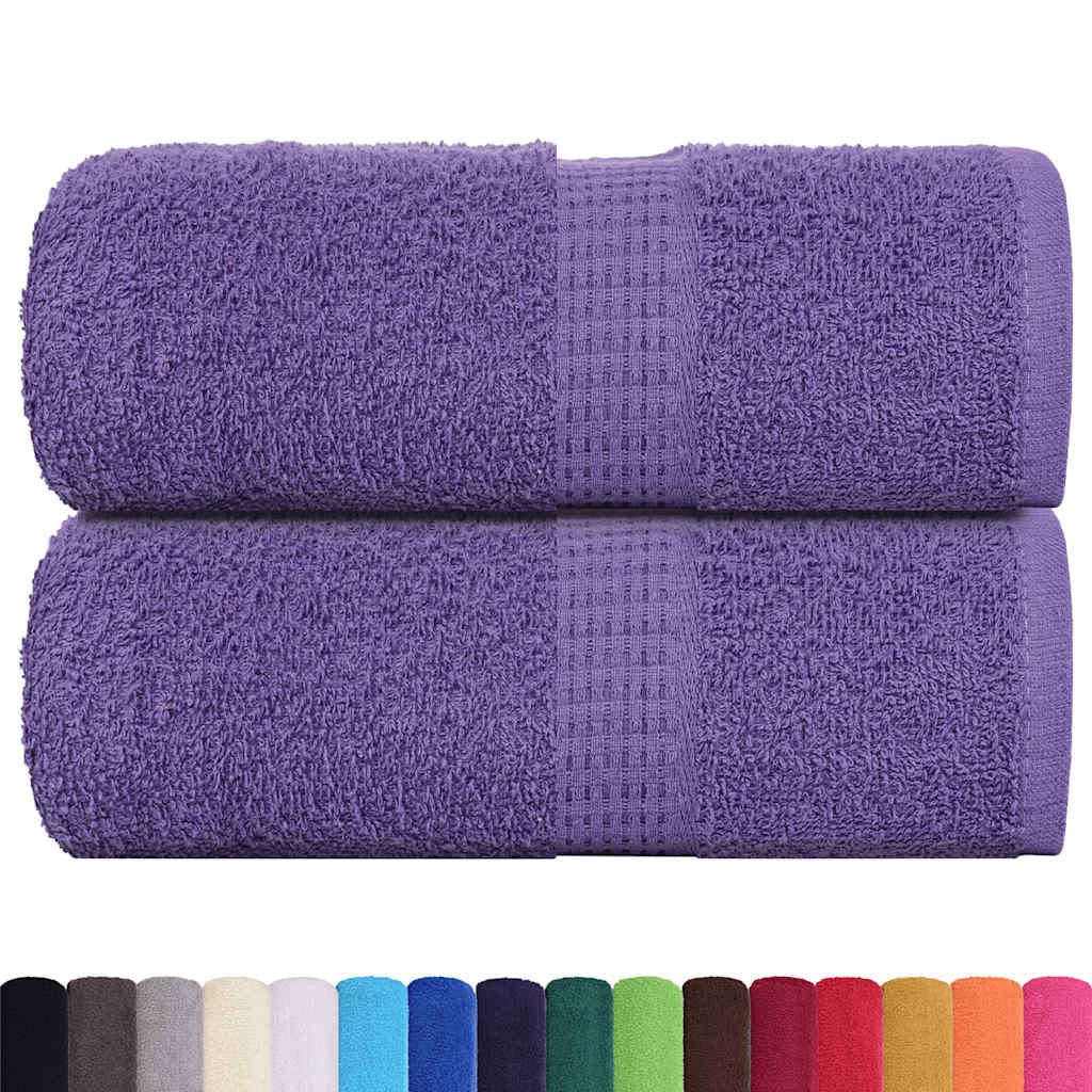 vidaXL Handtuch Seiftücher 2 Stk. Lila günstig online kaufen