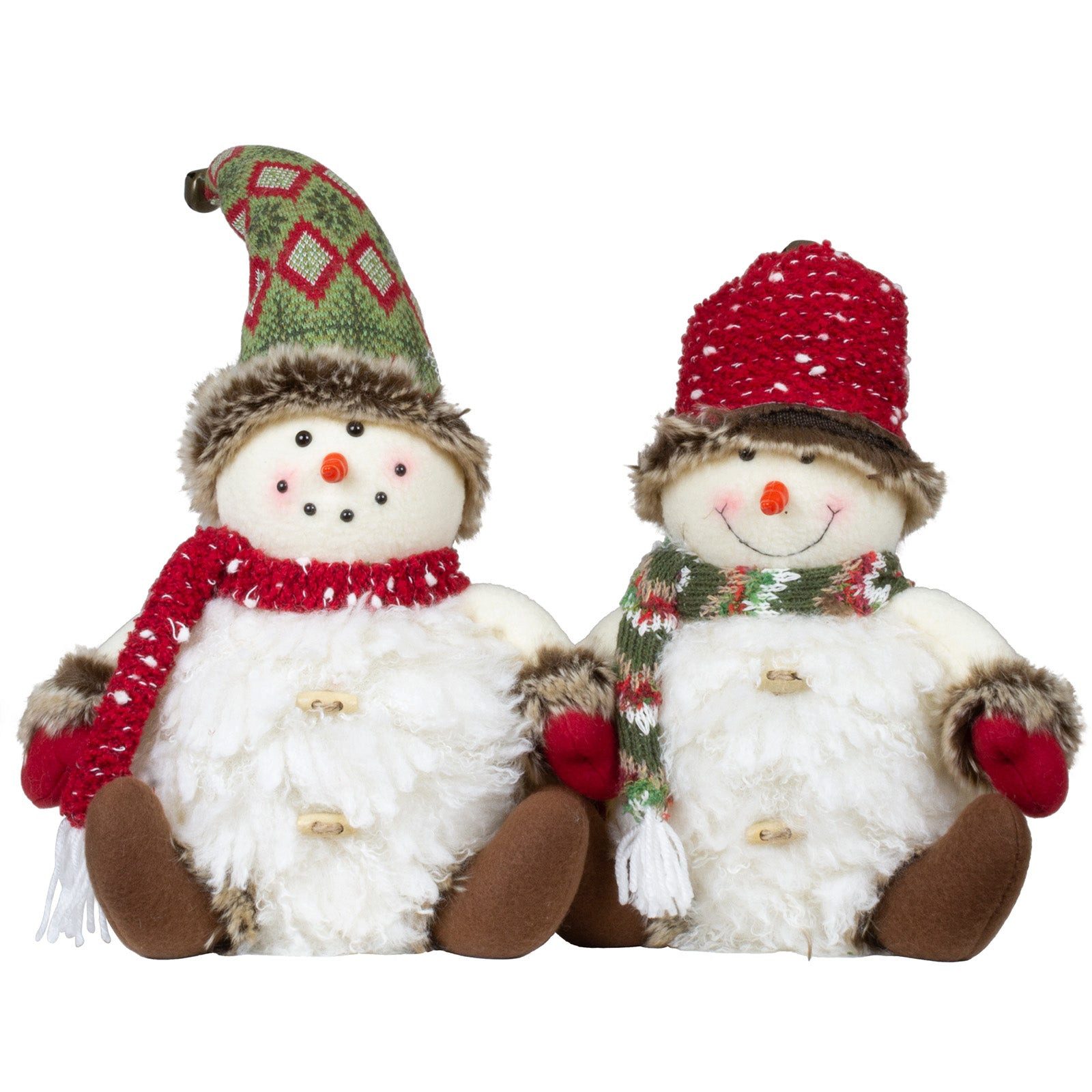 Weihnachtsfigur Schneemann 49 cm mit LED