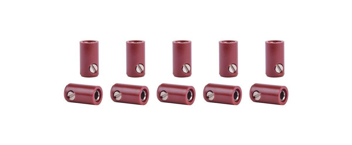 Viessmann Modelleisenbahn-Stecker Viessmann 6882 Muffen braun, 10 Stück