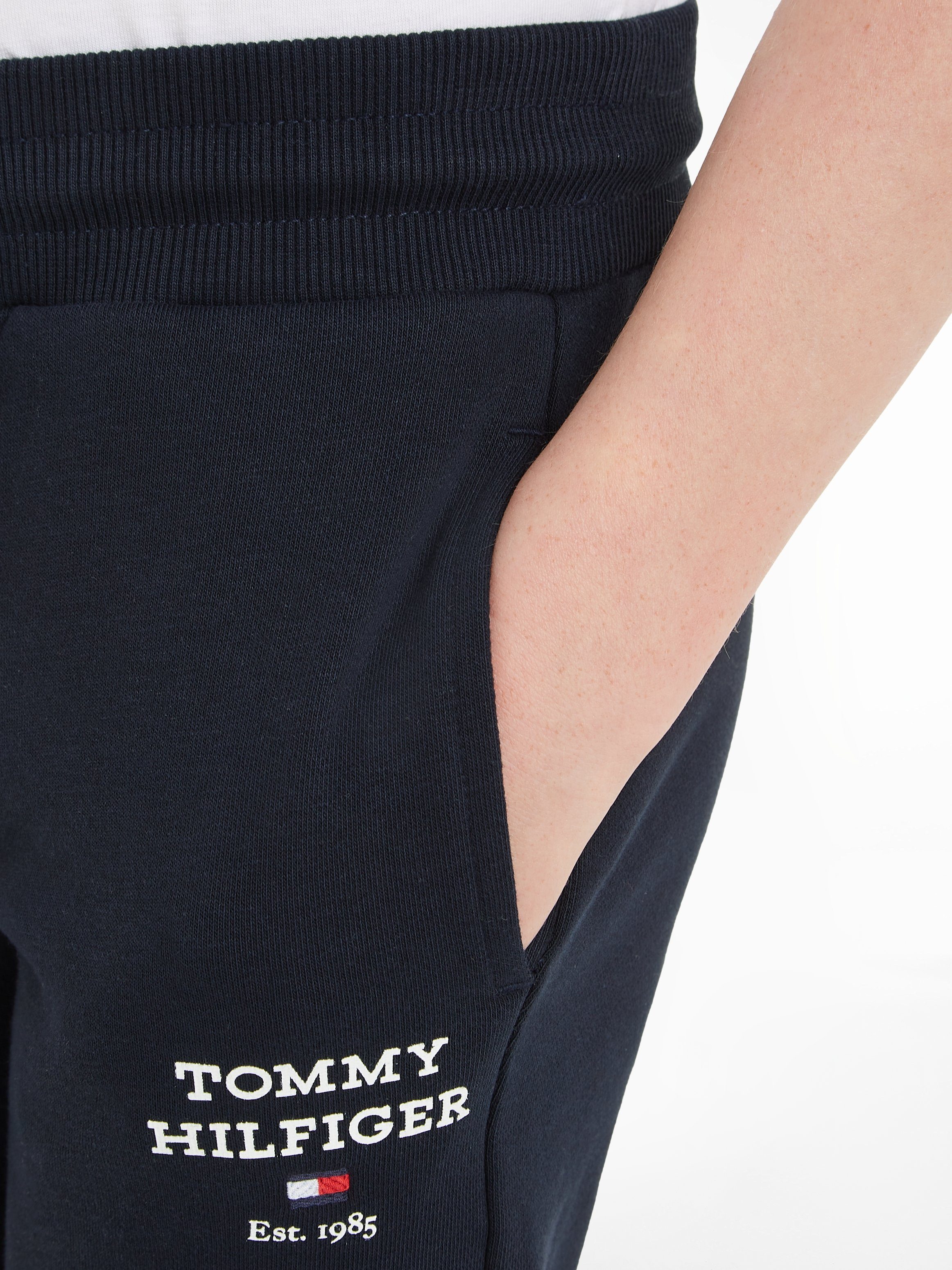 LOGO Tommy sky Sweathose Logoschriftzug desert mit Hilfiger TH SWEATPANTS