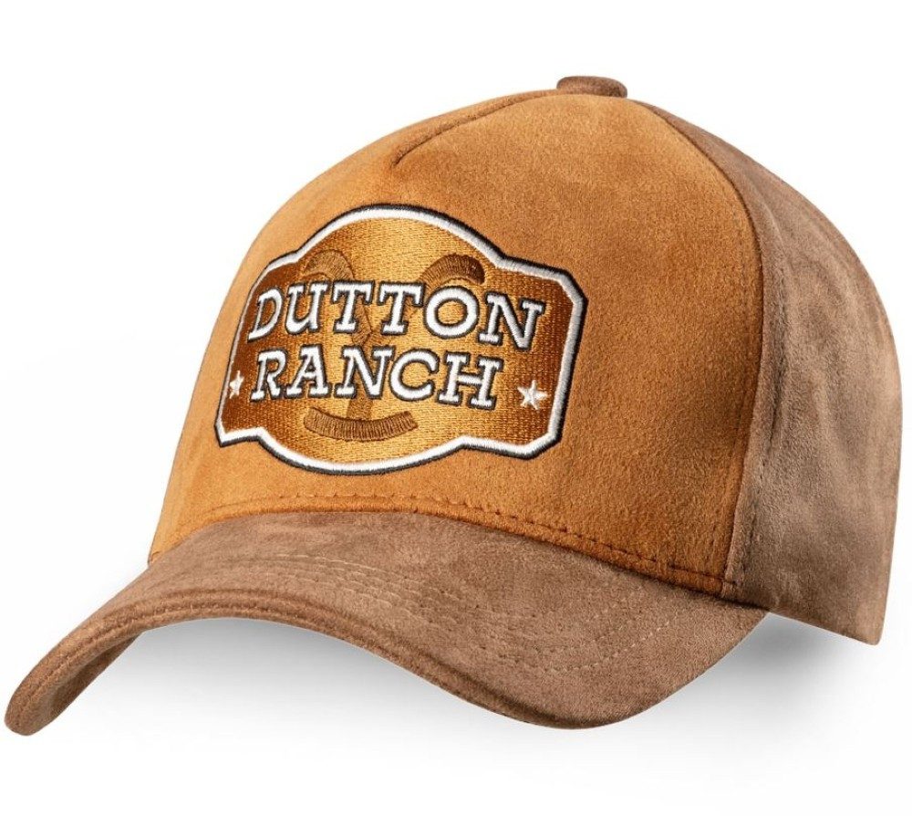 Stars & Stripes Baseball Cap Dutton Ranch Yellowstone Western-Basecap in Wildleder-Optik