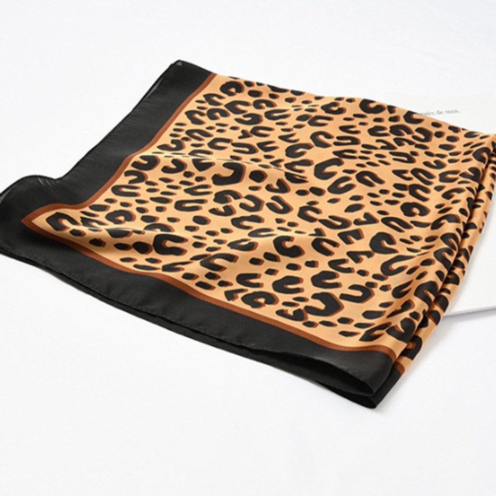Zaewry Seidentuch Seidentuch Grafikdruck Weich Quadratisch Seidenschal für Damen, (70*70cm), Scarf Bandana Taschentuch Ansatz Handgelenk