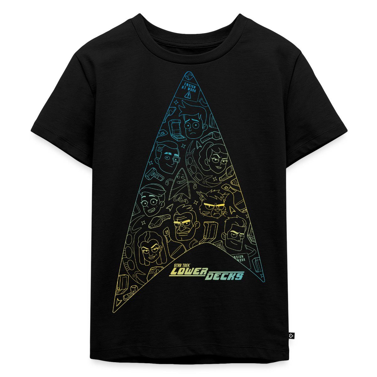 Spreadshirt T-Shirt Star Trek Lower Decks Logo Kinder Premium T-Shirt (1-tlg)