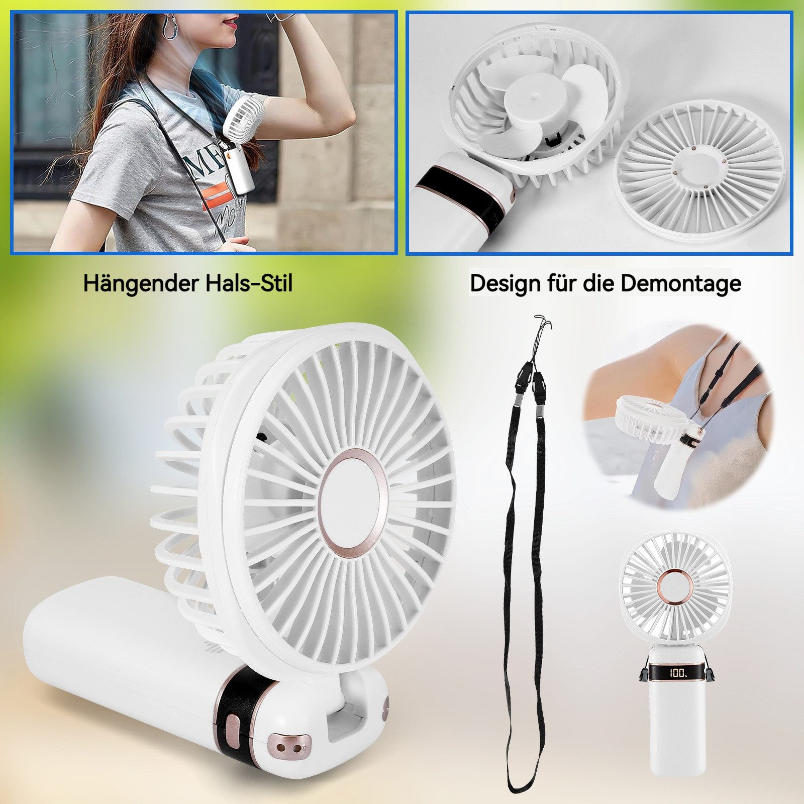 BlingBin Handventilator Handventilator, Tragbarer Mini Ventilator, günstig online kaufen