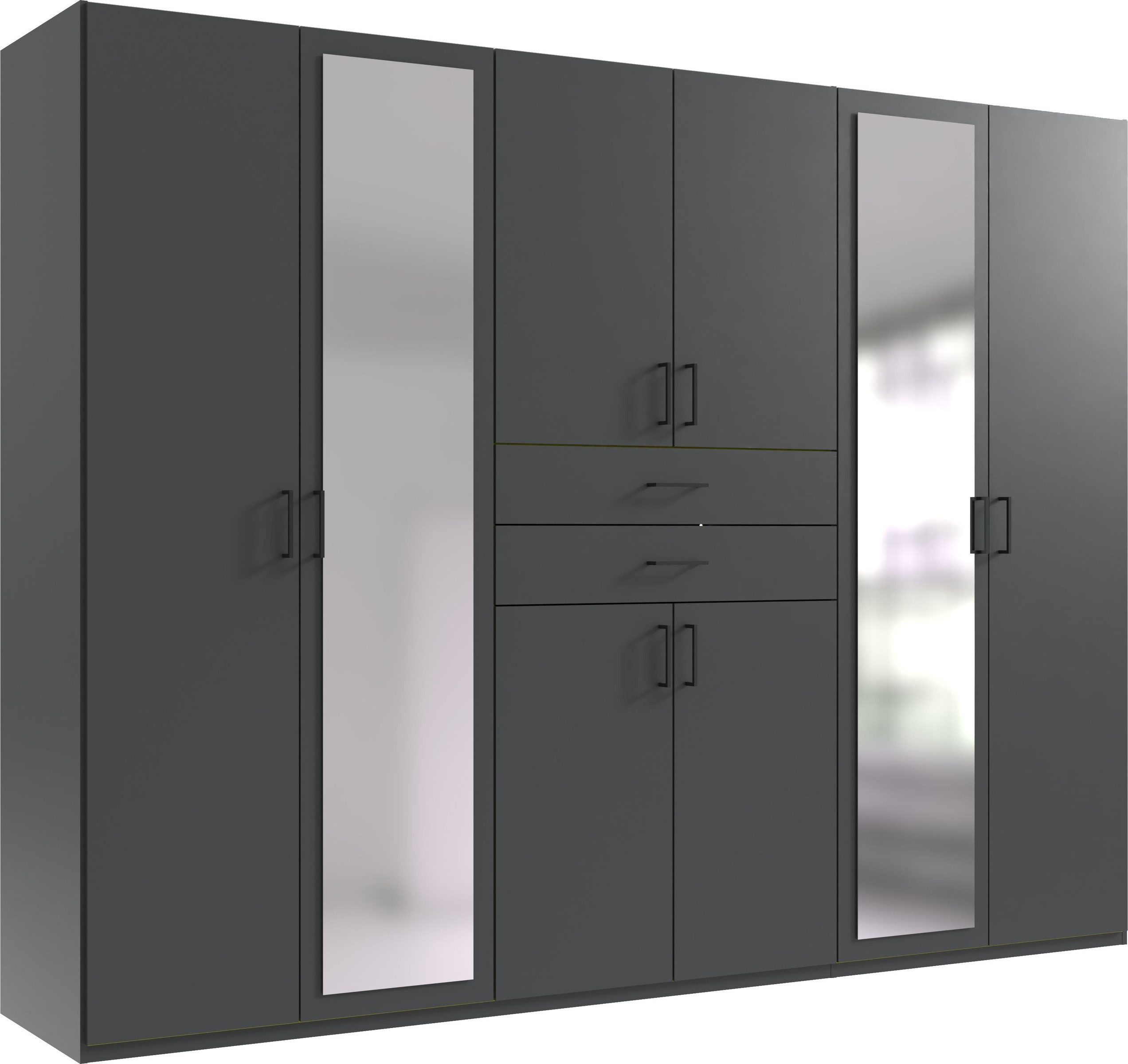 freiraum Drehtürenschrank Dillingen in GRAPHIT - 270x208x58cm (BxHxT)