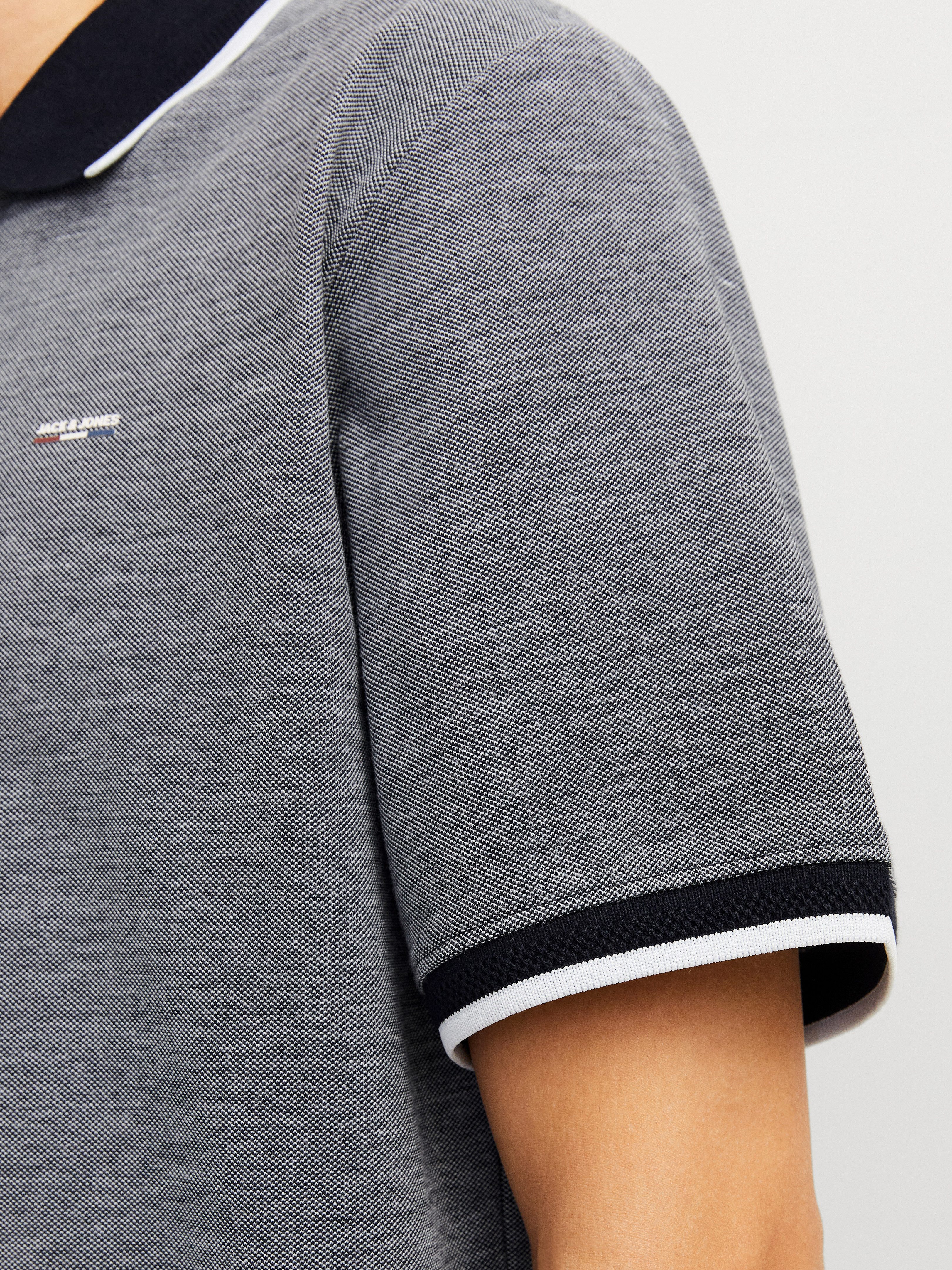 Jack & Jones Poloshirt JPRBLUALVES SS POLO SN mit Logo Stickerei