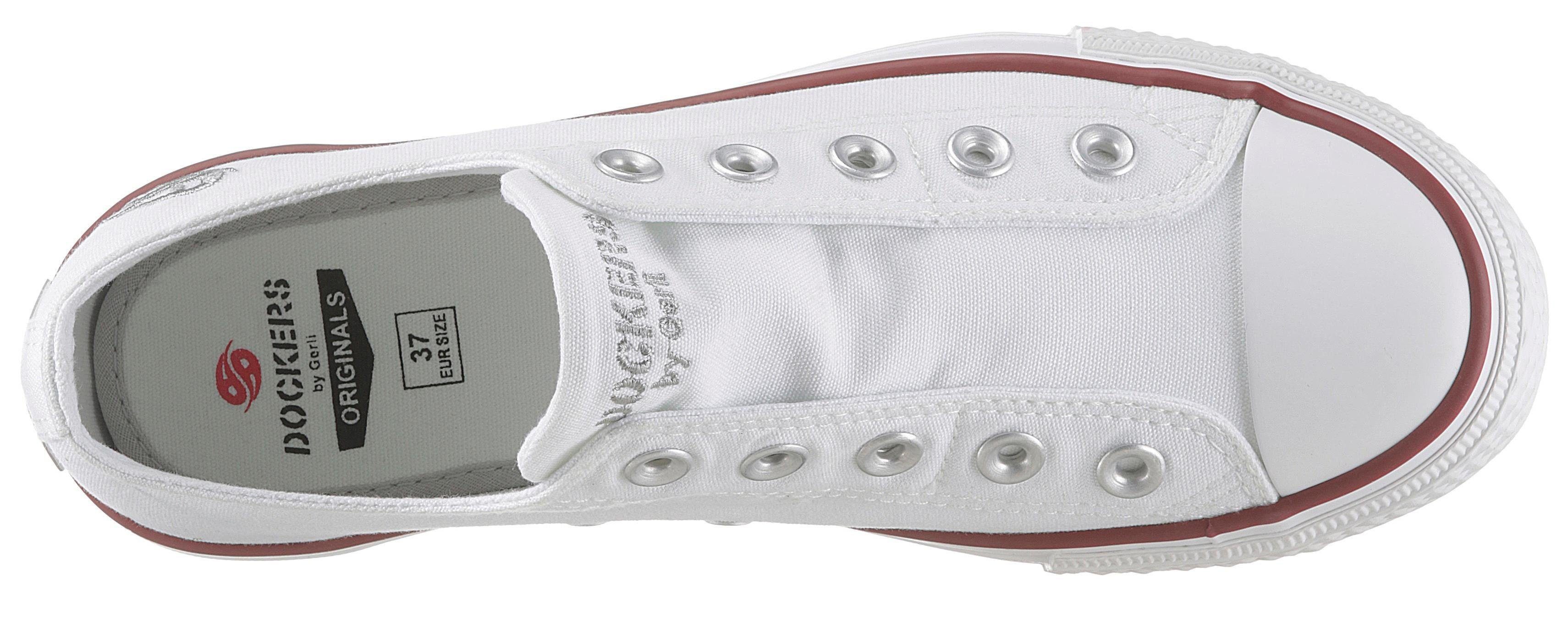 Dockers by Gerli Slip-On Sneaker Sneaker, Schlupfschuh, Freizeitschuh mit verdecktem Gummizug