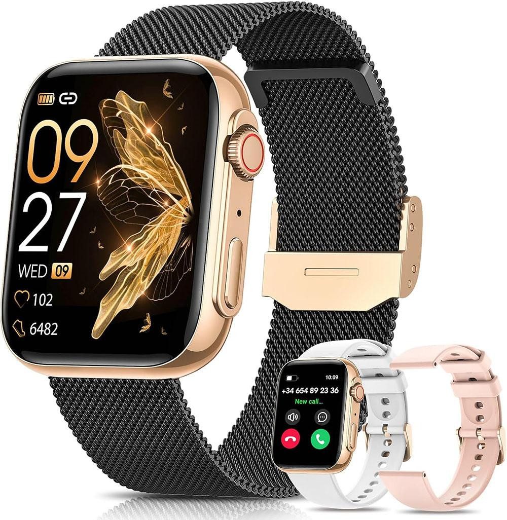2025 Neueste Smartwatch Damen mit Bluetooth-Anruf Smartwatch